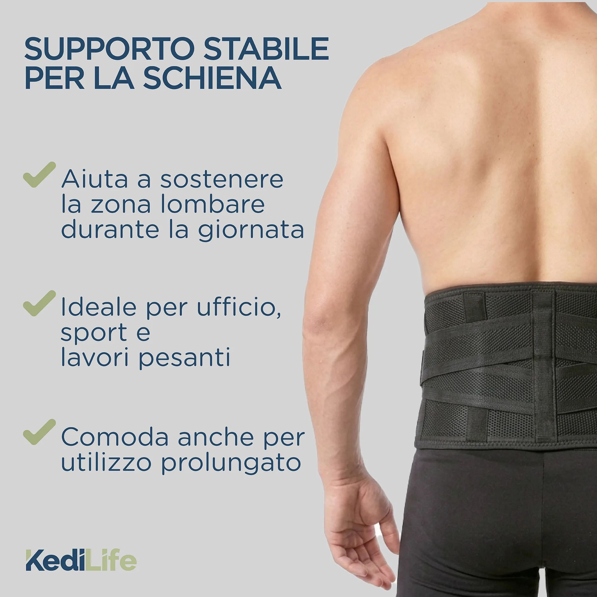 KediLife Fascia Lombare Supporto Schiena