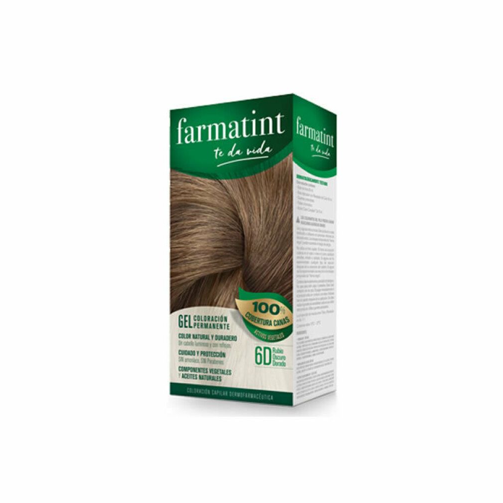farmatint gel colorazione permanente #6d-rubio oscuro dorado