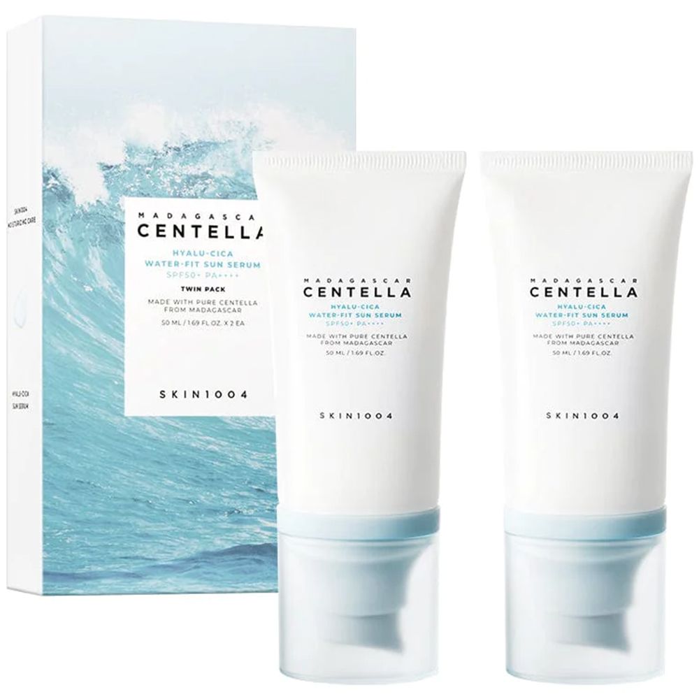 SKIN1004 Madagascar Centella Hyalu-Cica Water-Fit Set – Doppia confezione SPF50+ Protezione solare