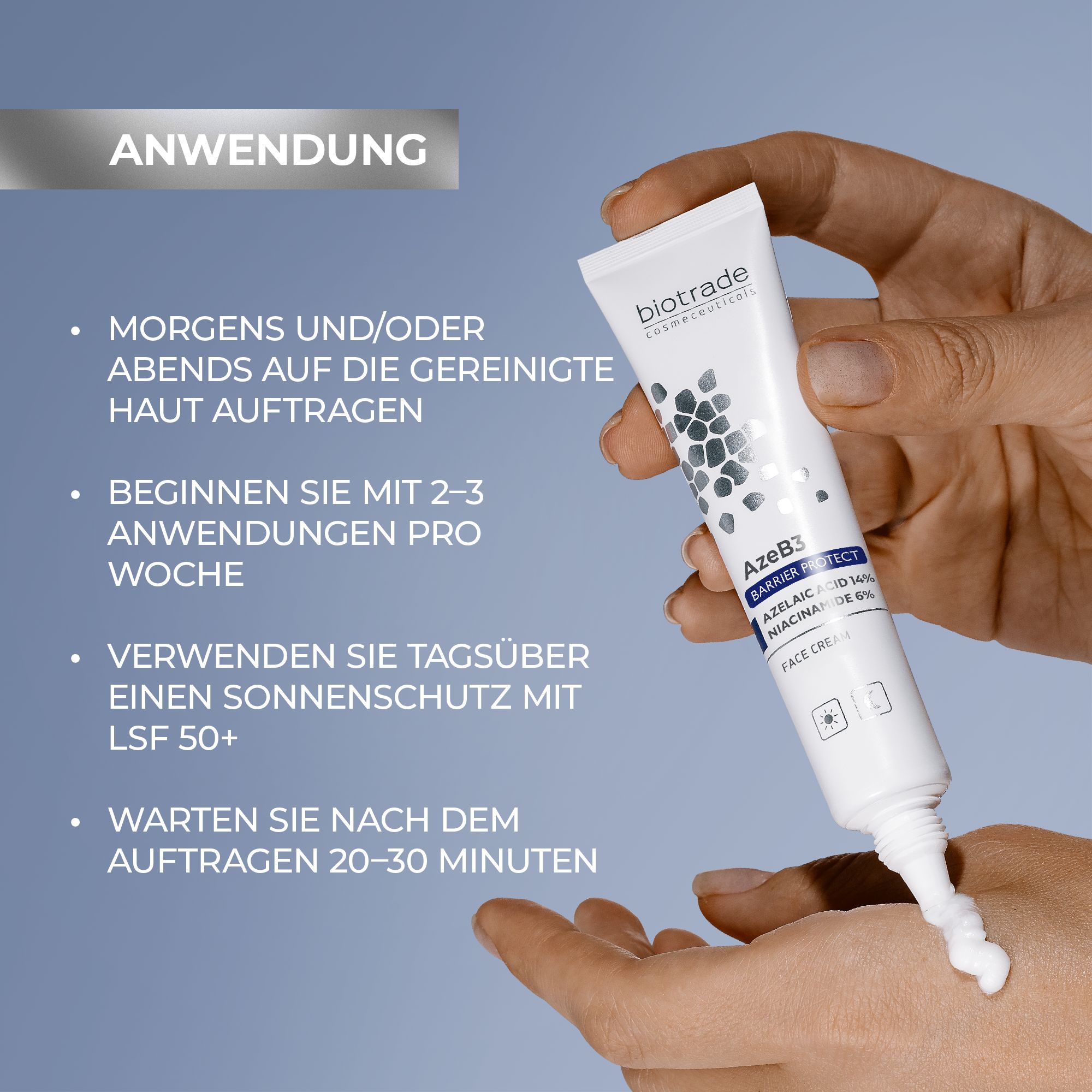 Biotrade AzeB3 Barrier Protect Crema viso con acido azelaico 14% e niacinamide 6%