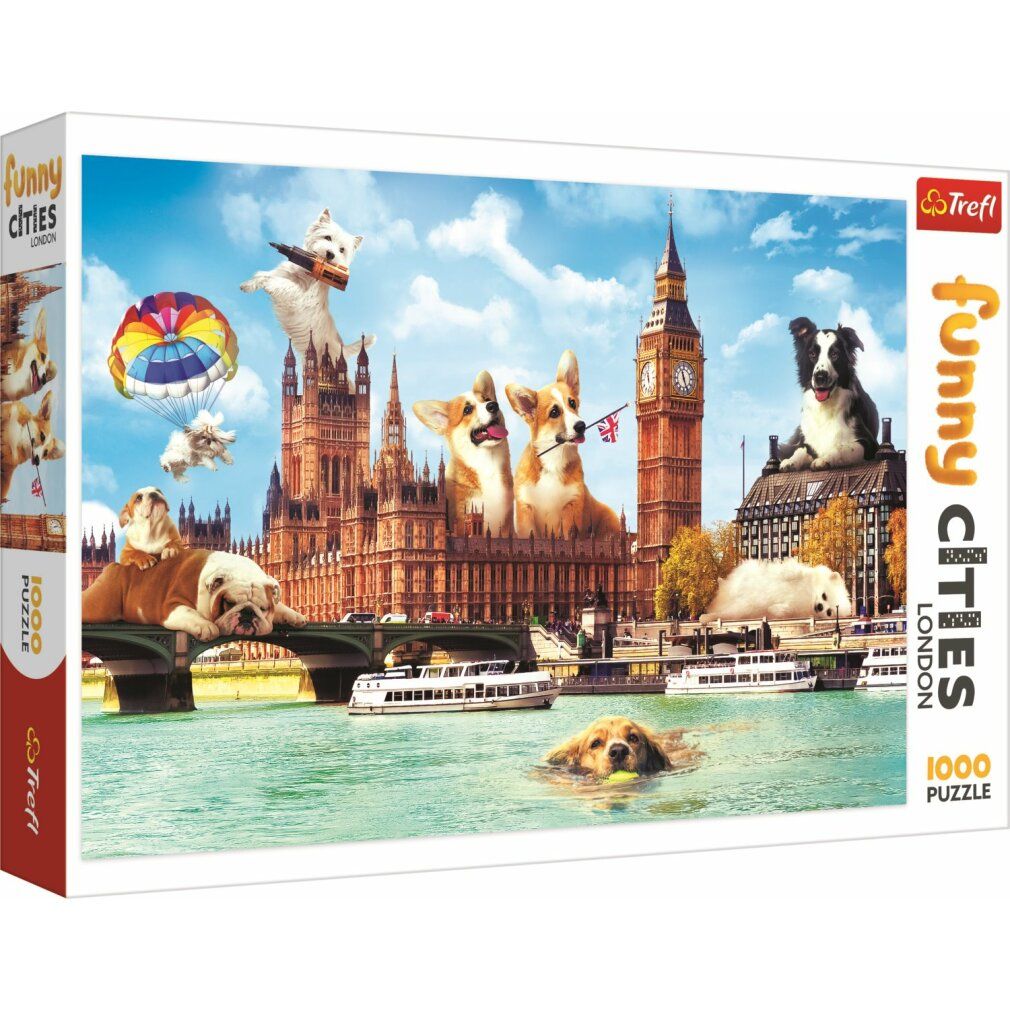 Puzzle trefl Città divertenti: Cani a Londra 1000 pezzi