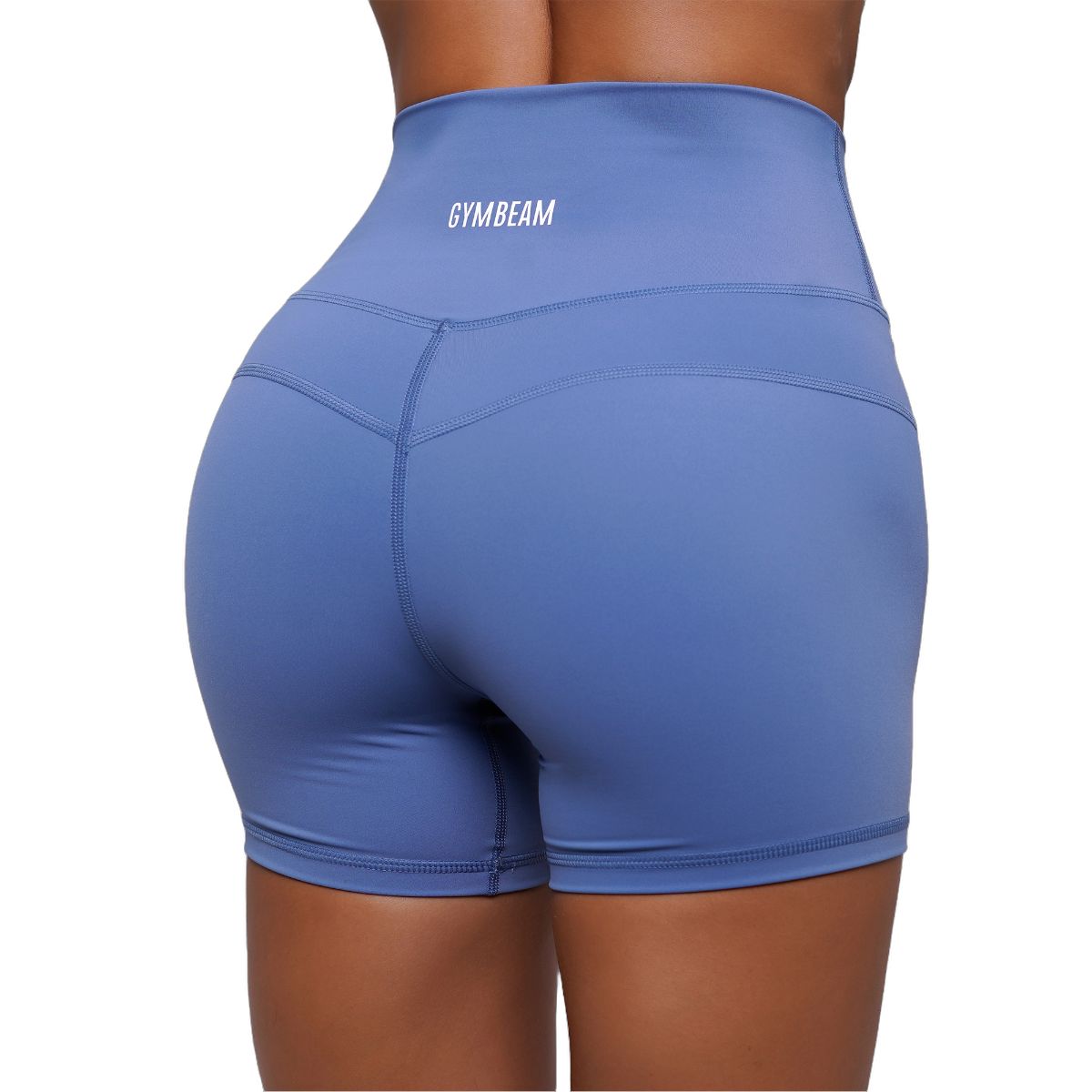 GymBeam Pantaloncini donna FIT slim in nylon elastan Steel Blue