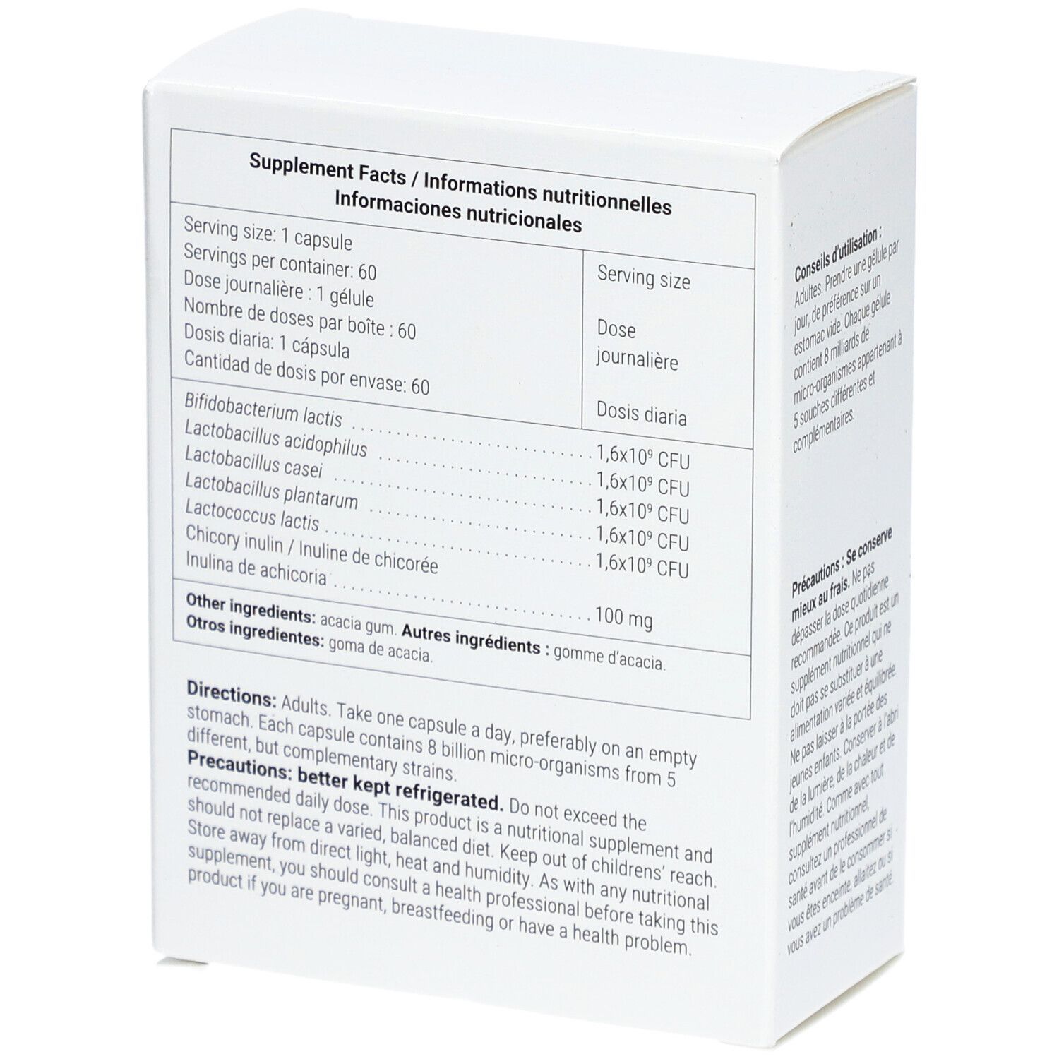 Probio Forte Integratore alimentare, 60 capsule gastroresistenti. Marca: SuperSmart.