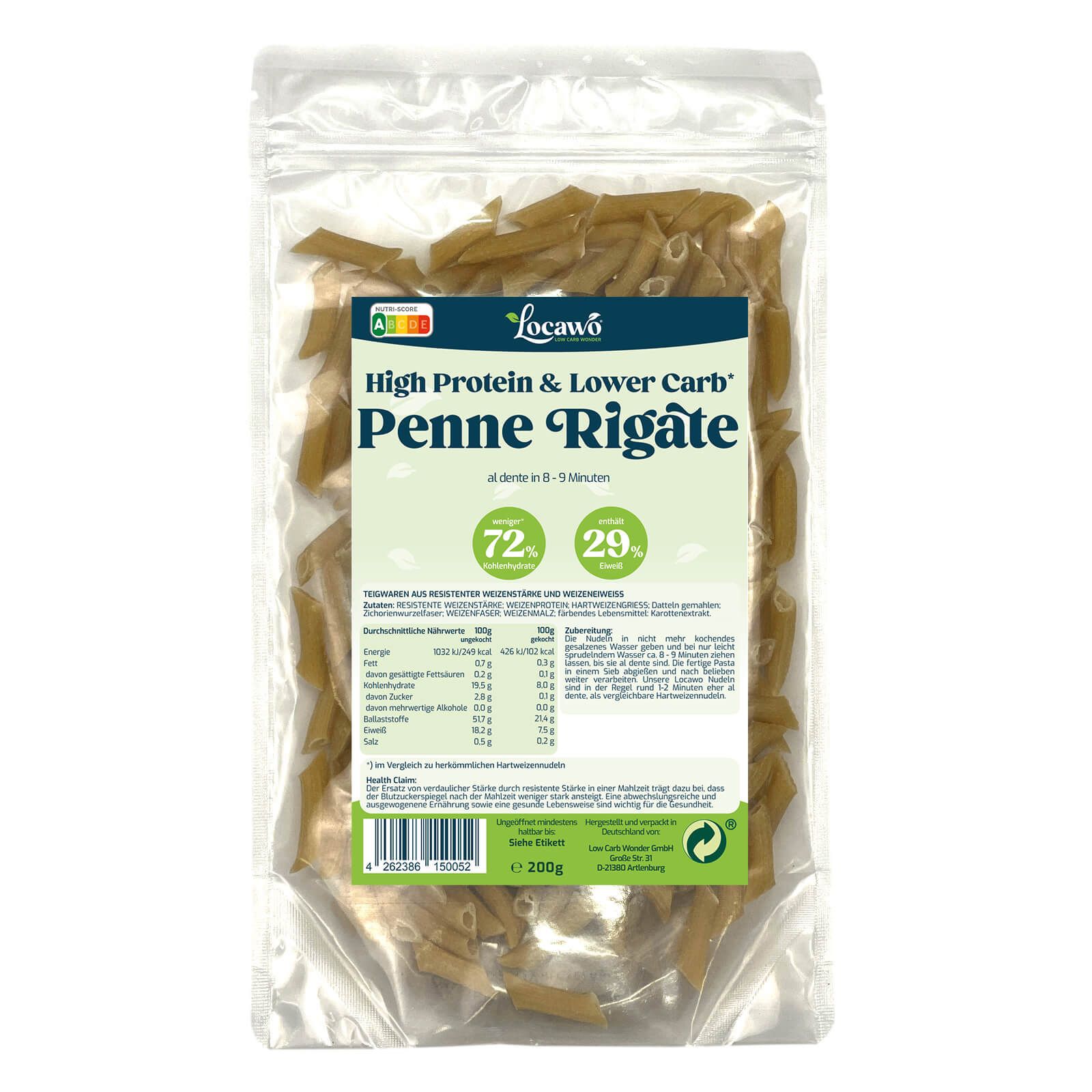 Locawo High Protein & Low Carb Penne Rigate