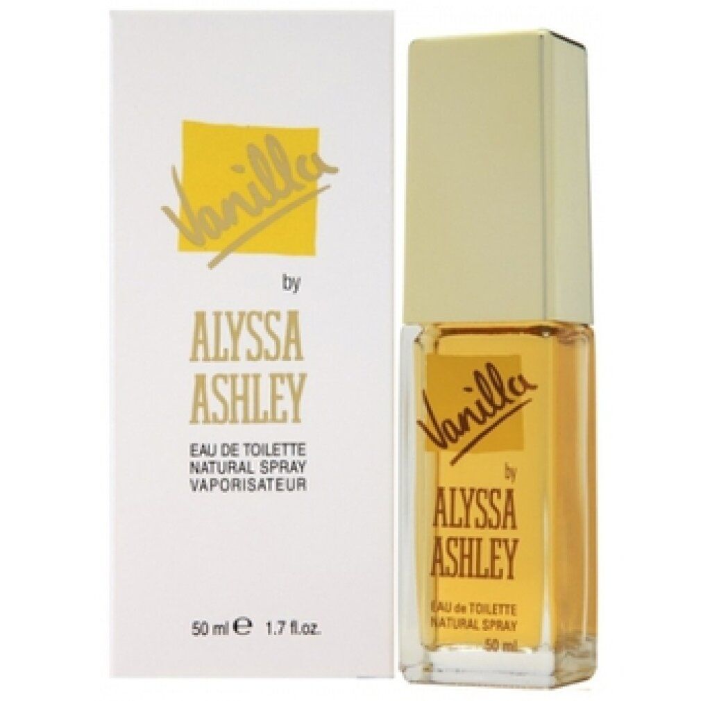Flacone e confezione Alyssa Ashley Vanille Eau de Toilette.