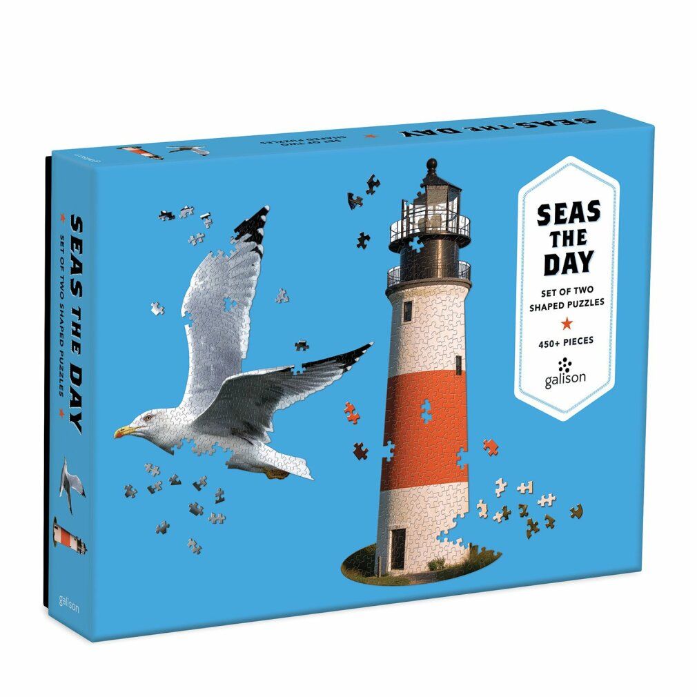galison Puzzle di forme Giorno al mare 2in1 450 pezzi