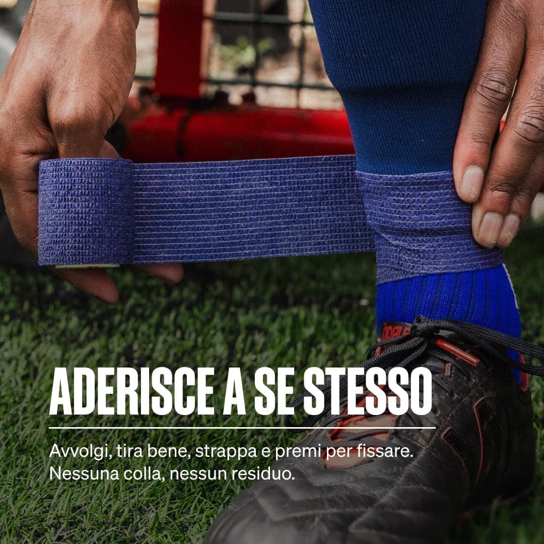 SPORTTAPE Bendaggio Autoadesivo - 5 cm x 4,5 m Blu Navy
