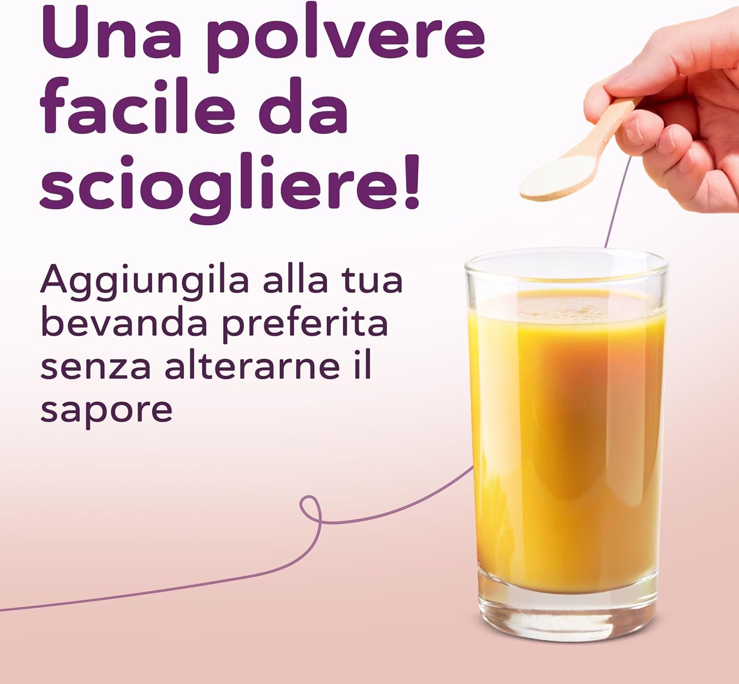 QSTA D-Chiro & Myo Inositol Polvere: facile da sciogliere nelle bevande preferite senza alterarne il sapore.