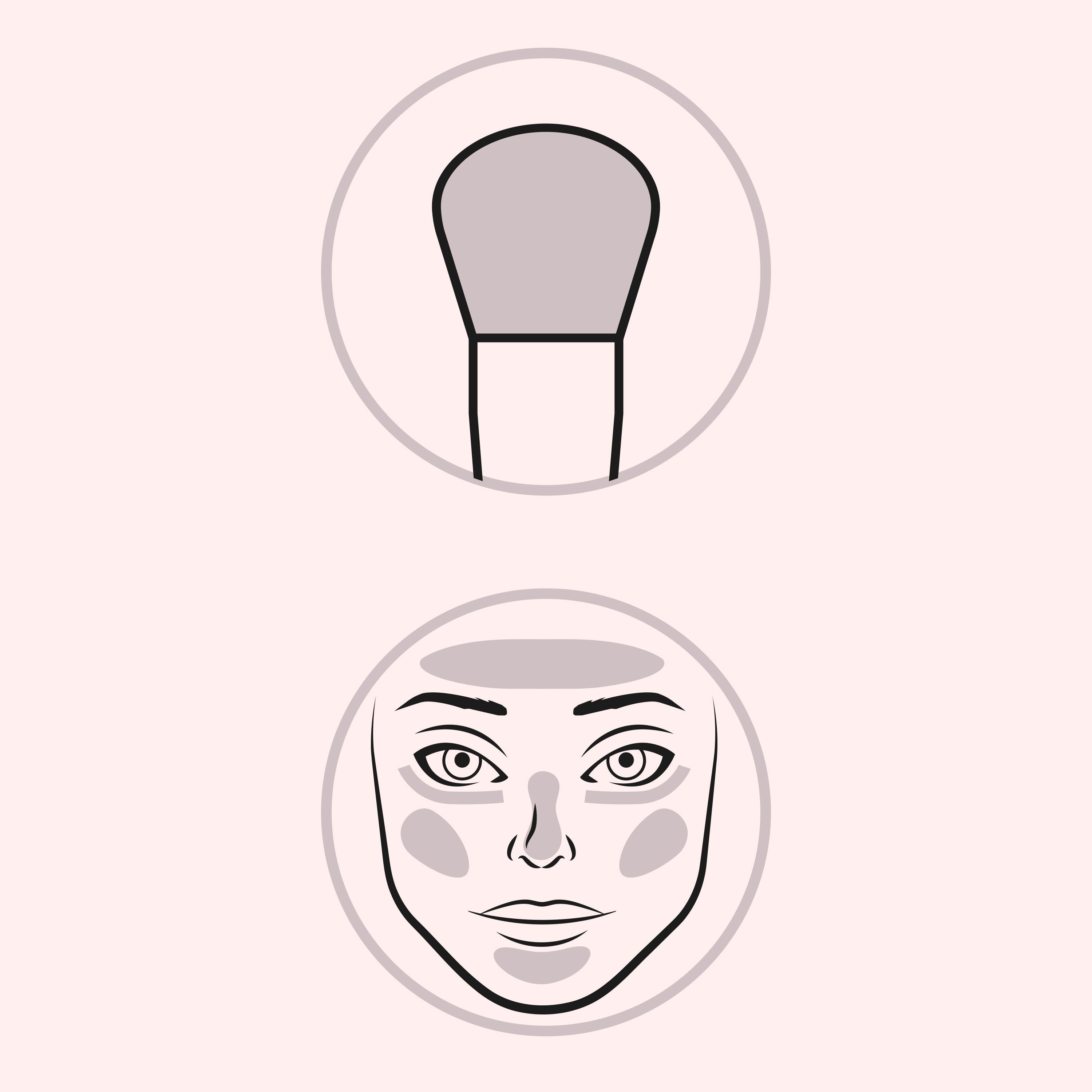 WYCON cosmetics F101 FOUNDATION BUFFER Pennello fondotinta con setole morbide e compatte.