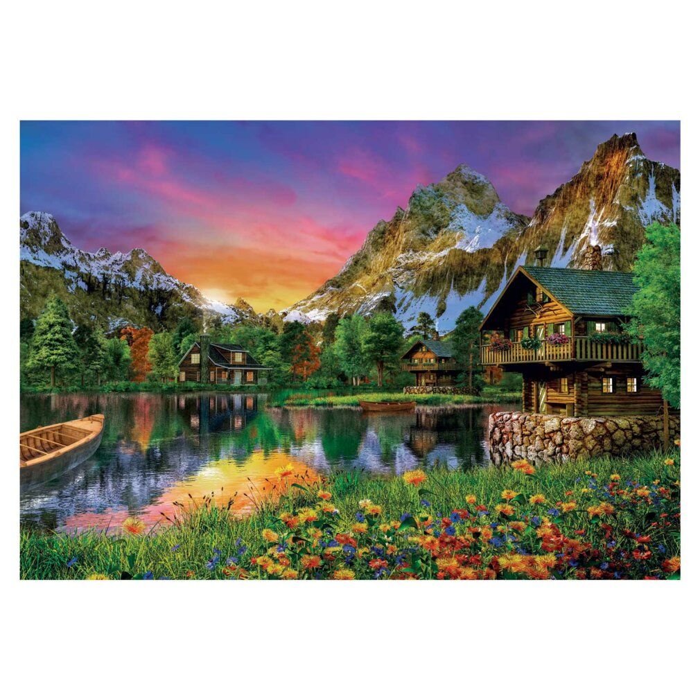 Puzzle 6000 pezzi collezione lago alpino