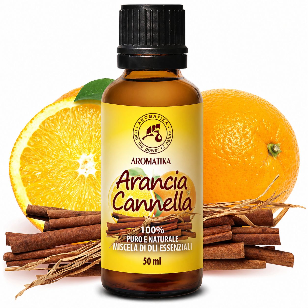 Miscela profumata AROMATIKA con olio di cannella e arancia