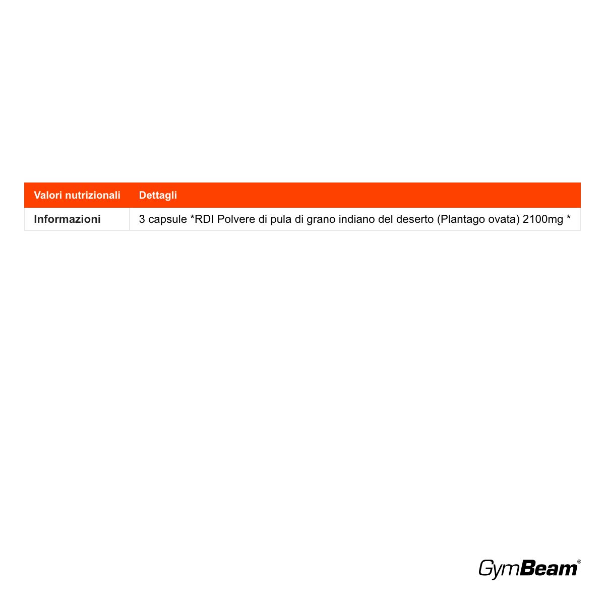 GymBeam Psillio in Capsule fibra solubile