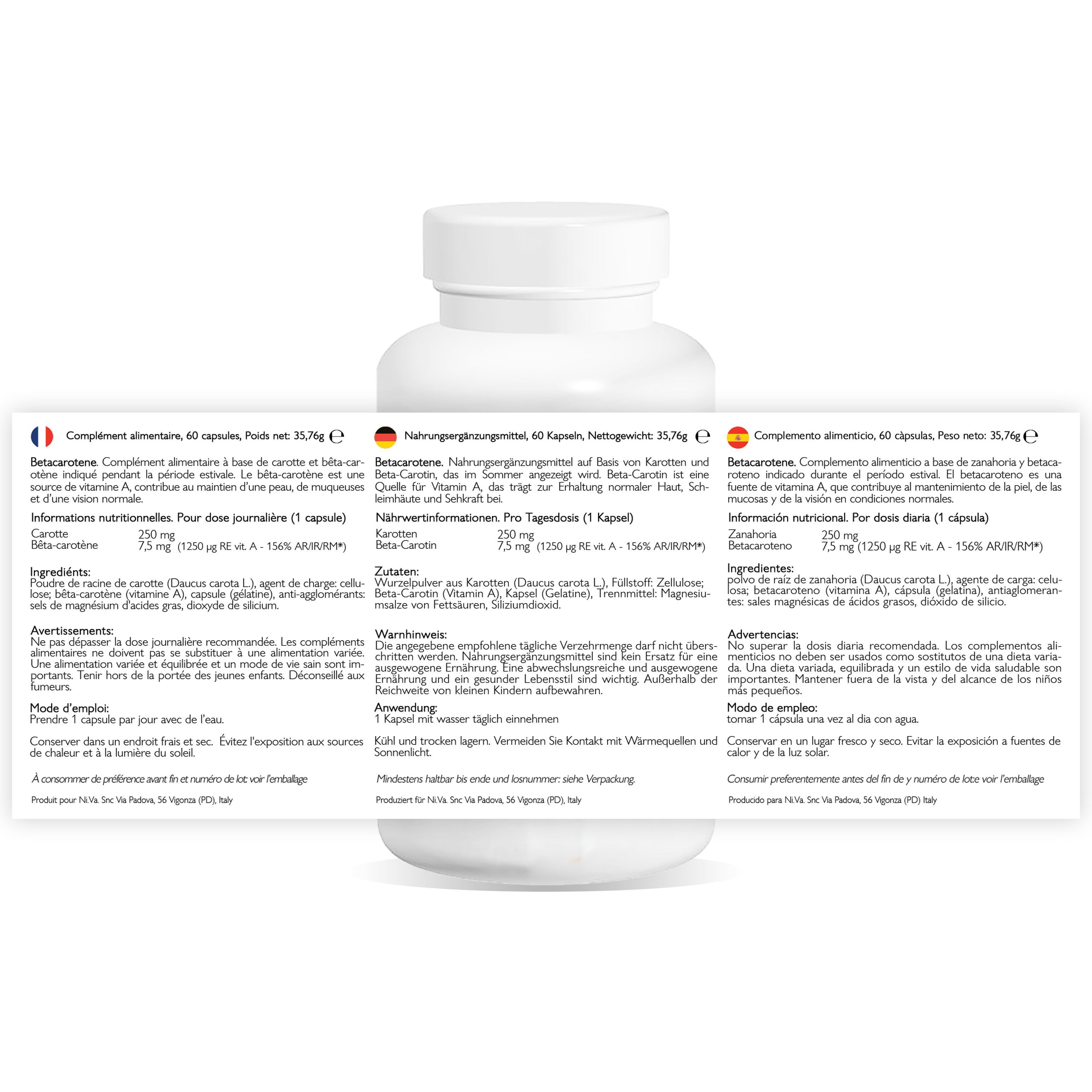 Flacone di compresse masticabili Vitamina C, gusto arancia, 1000mg.