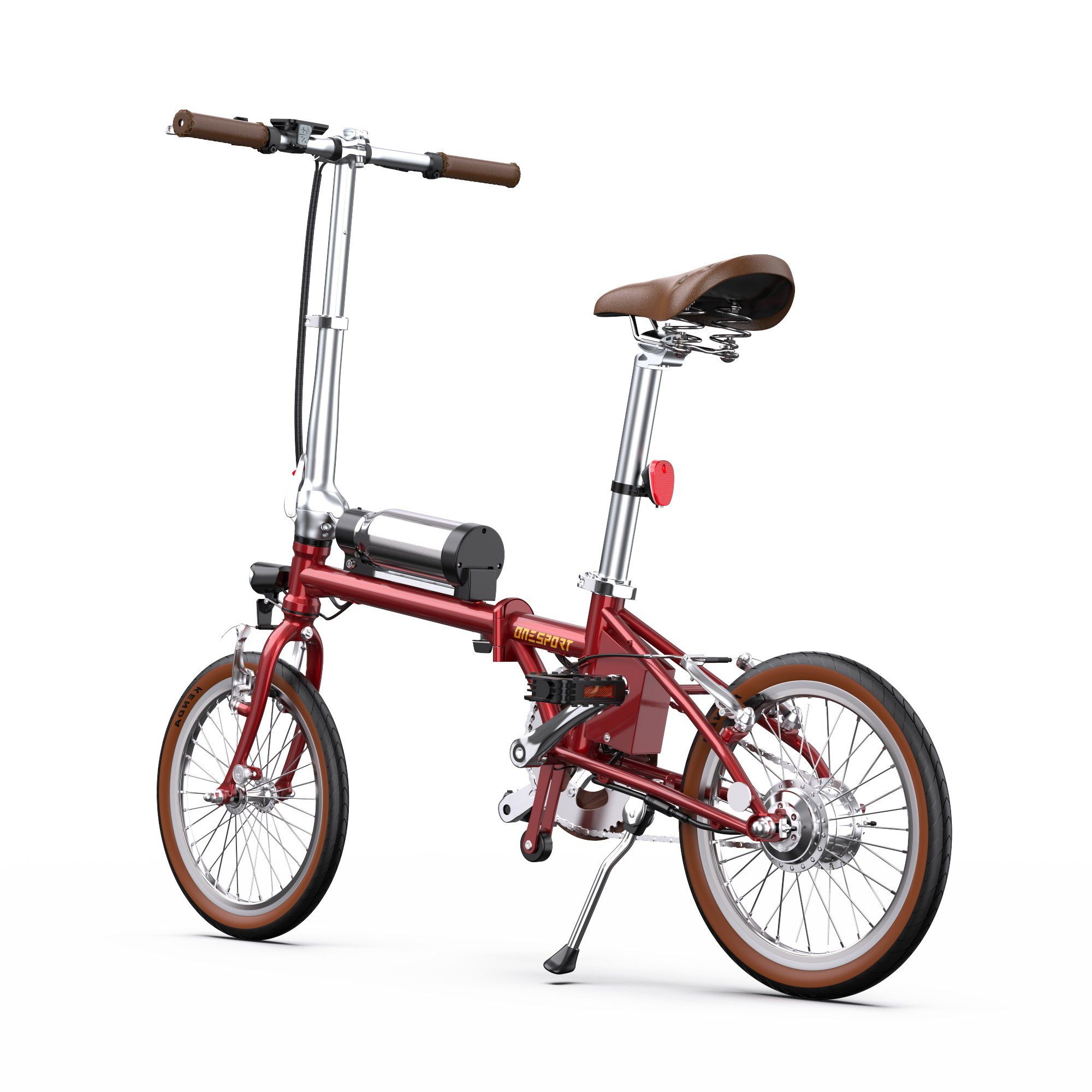 ONESPORT OT02 Bicicletta elettrica pieghevole da 16" con motore da 250W e batteria da 36V 5.2Ah