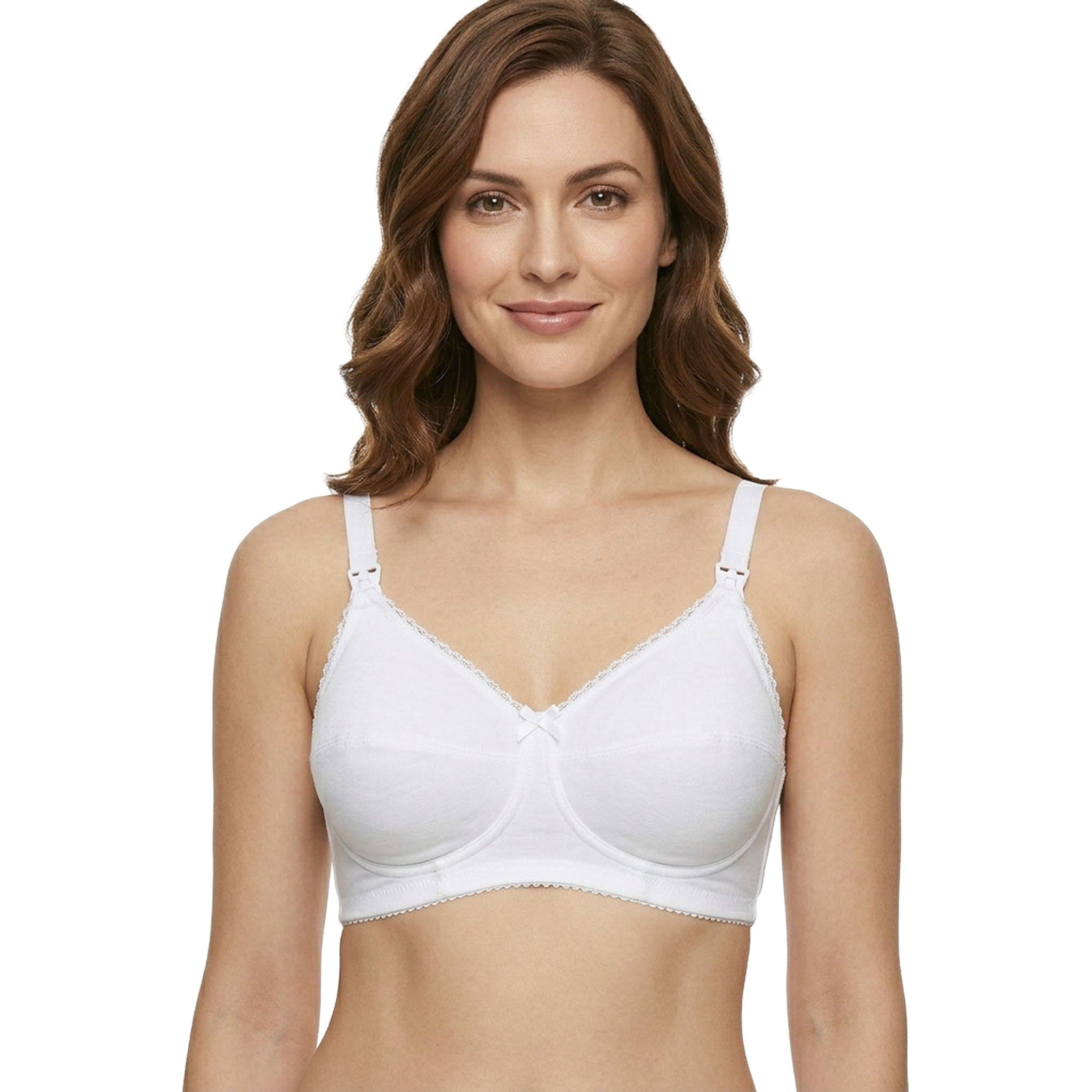 MYSANITY® Reggiseno Allattamento Cotone Coppa C Bianco