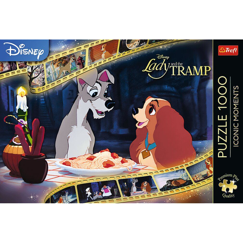 trefl Puzzle Premium Plus Iconic Moments: Lady and the Tramp 1000 pezzi