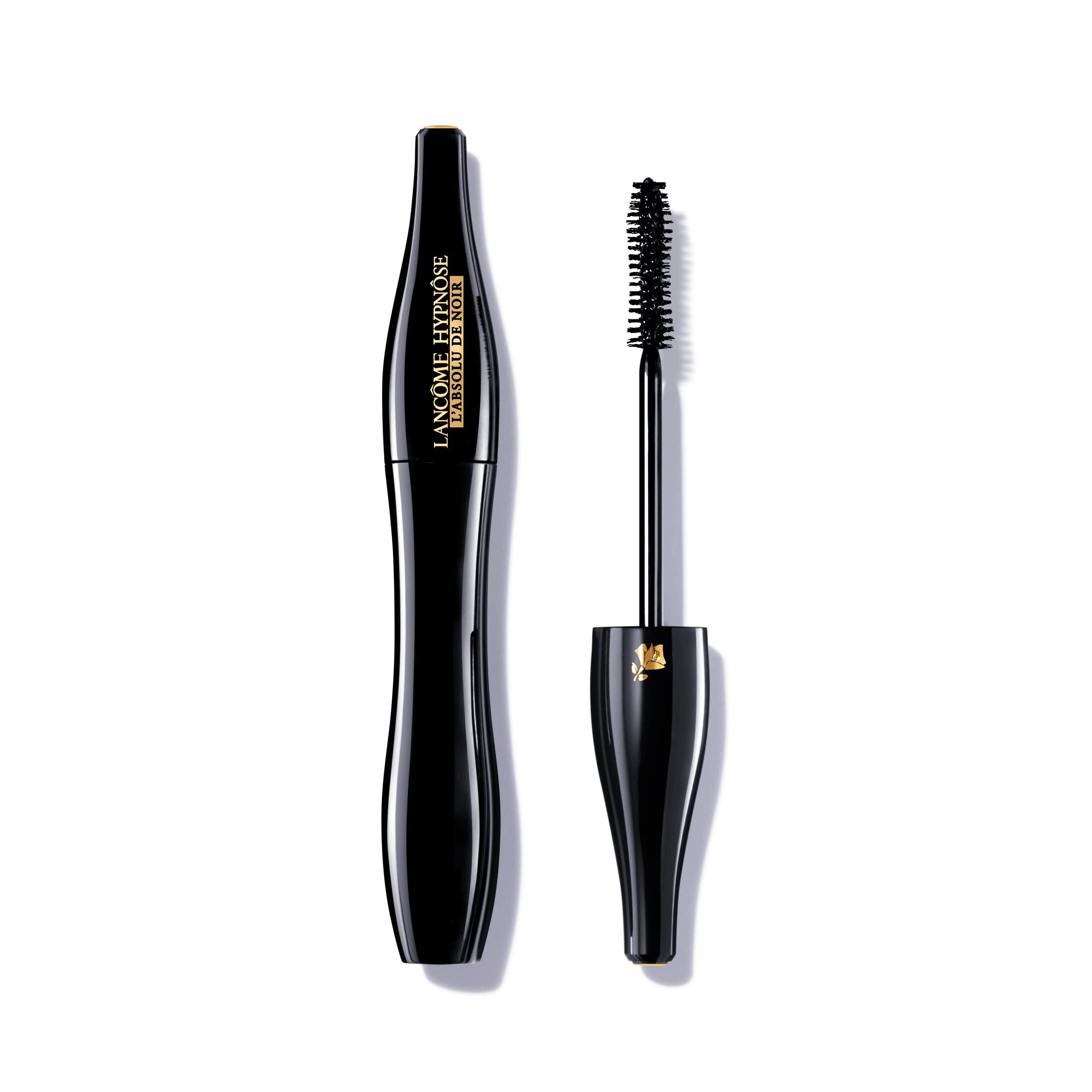 Tubo e spazzola di mascara nero. Scritta: Lancôme Hypnôse L'Absolu de Noir.