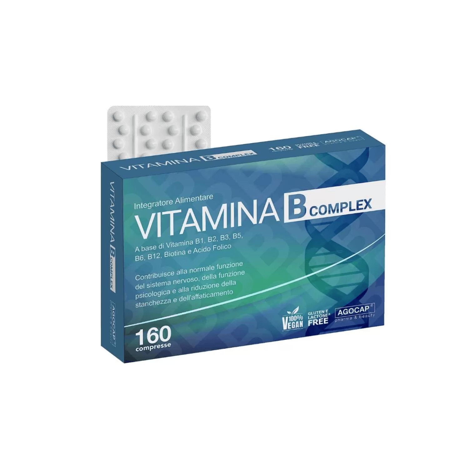 agocap - Complesso di Vitamina B alto dosaggio 160 cpr