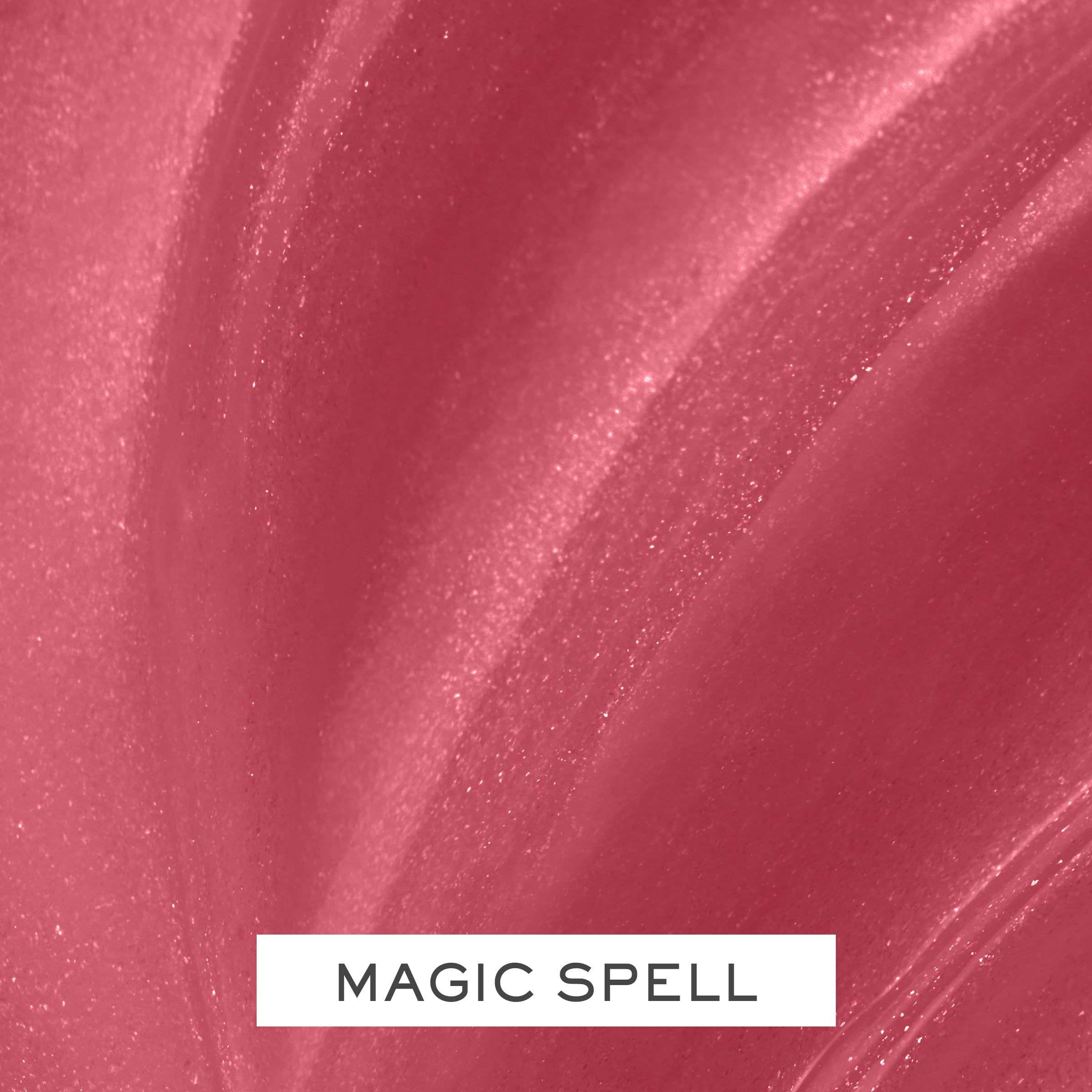 Texture rosa lucida con scritta "MAGIC SPELL".