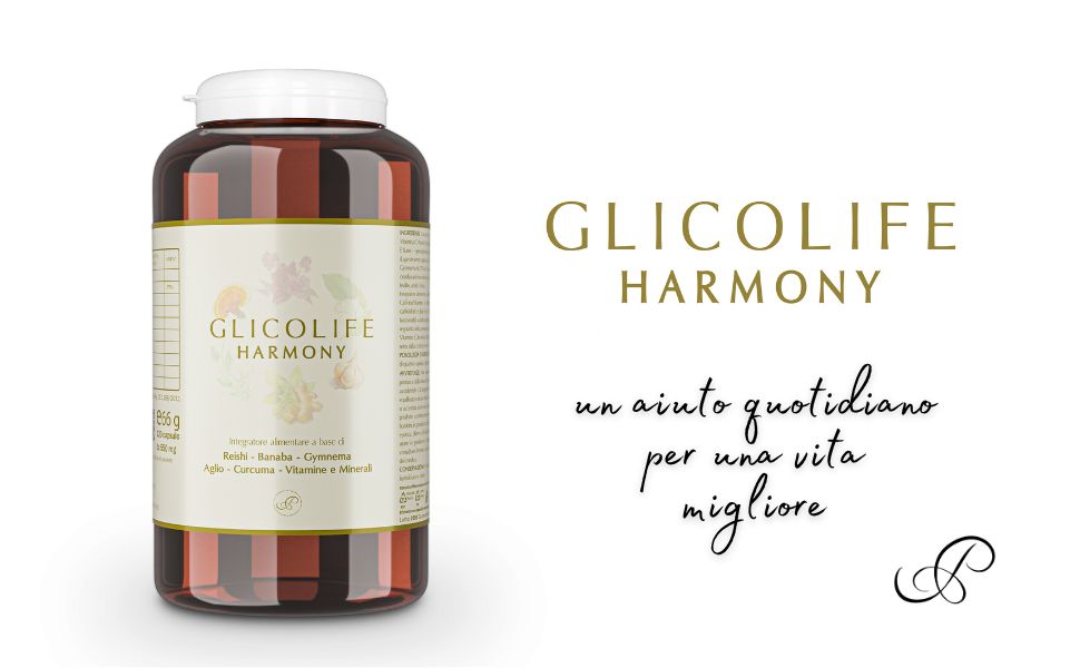 Flacone del prodotto con testo: Un aiuto quotidiano per una vita migliore. Logo.