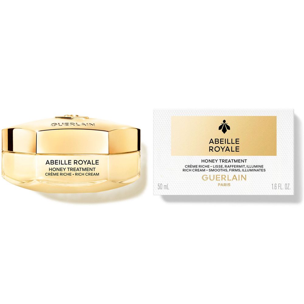 Guerlain Abeille Royale Crema Ricca Giorno 50ml e la sua confezione rettangolare.