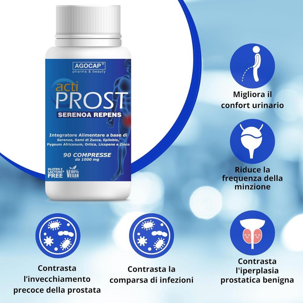 Integratore alimentare per la prostata con serenoa repens ed epilobio