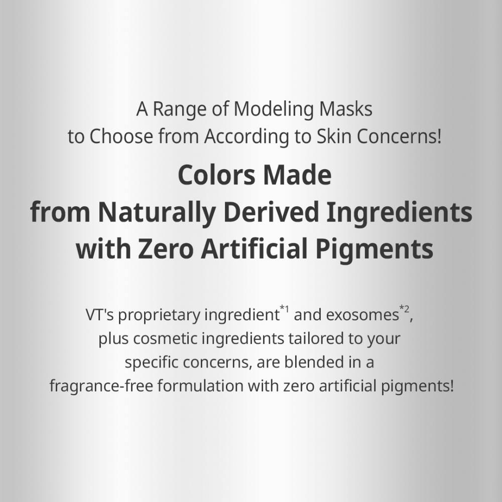 Testo su sfondo grigio. Colori da ingredienti naturali. Nessun pigmento artificiale.