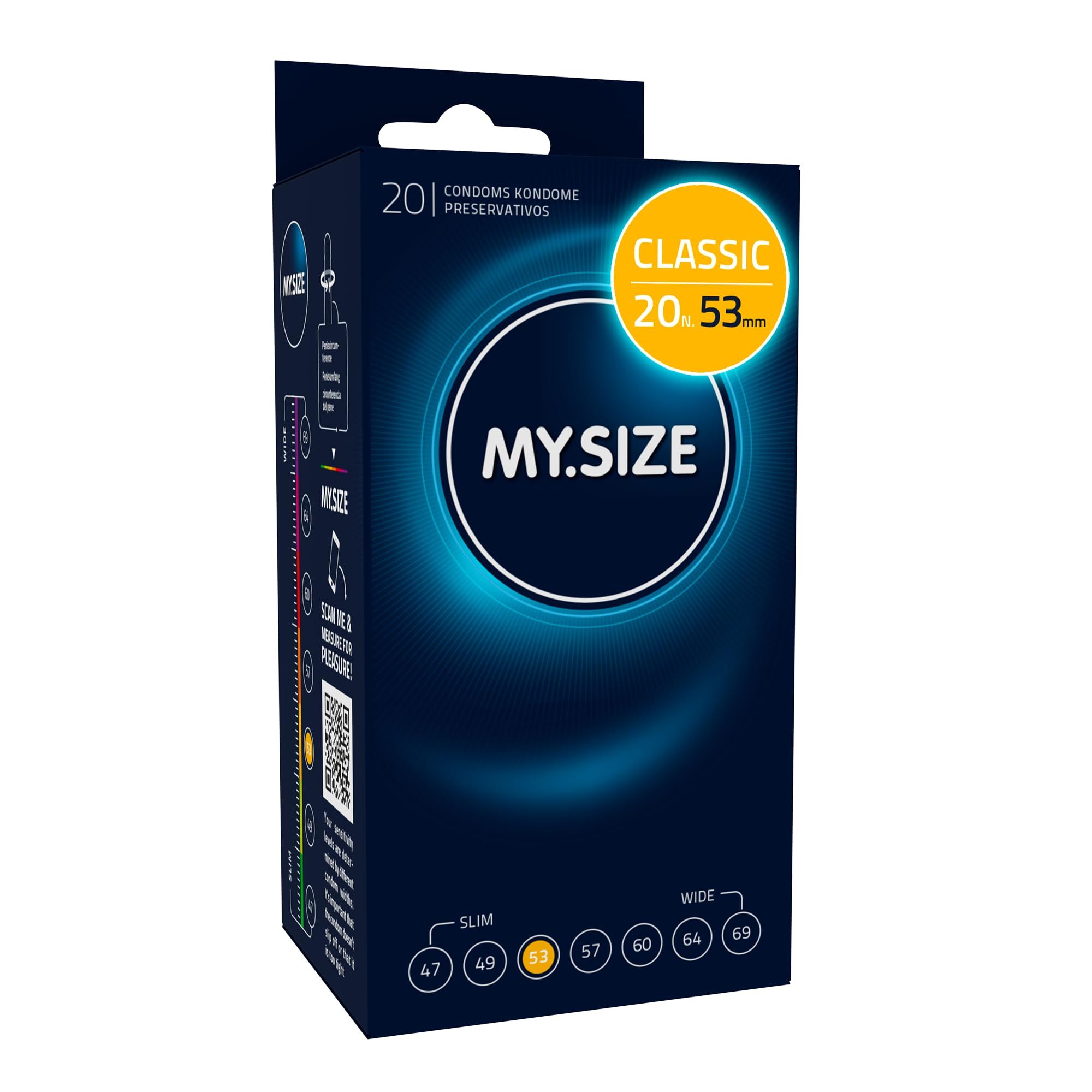MY.SIZE Classic Preservativi Taglia 3 53mm