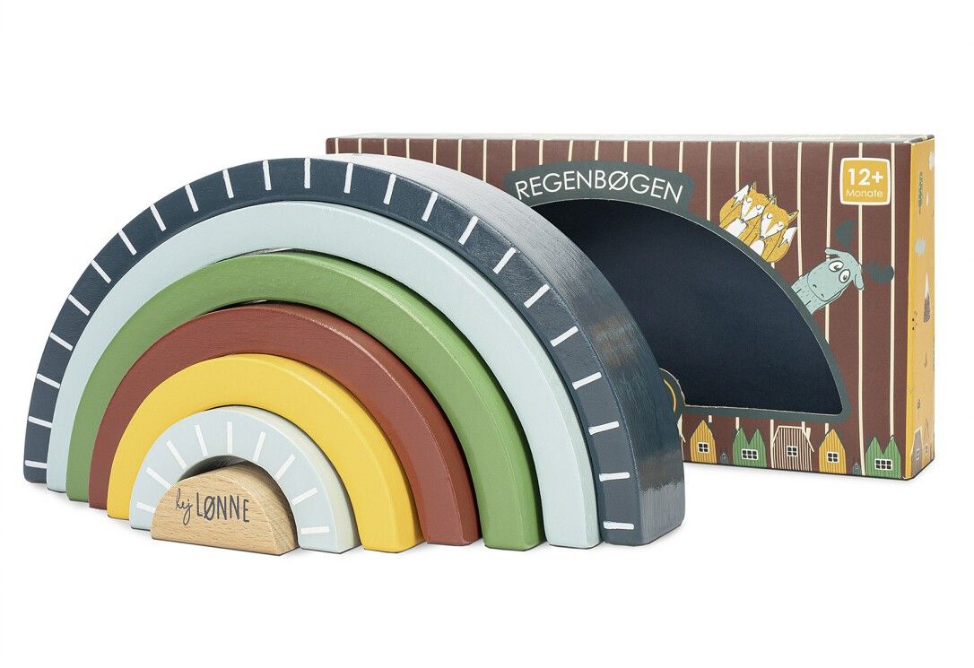 HEJ LÃ˜NNE arcobaleno in legno