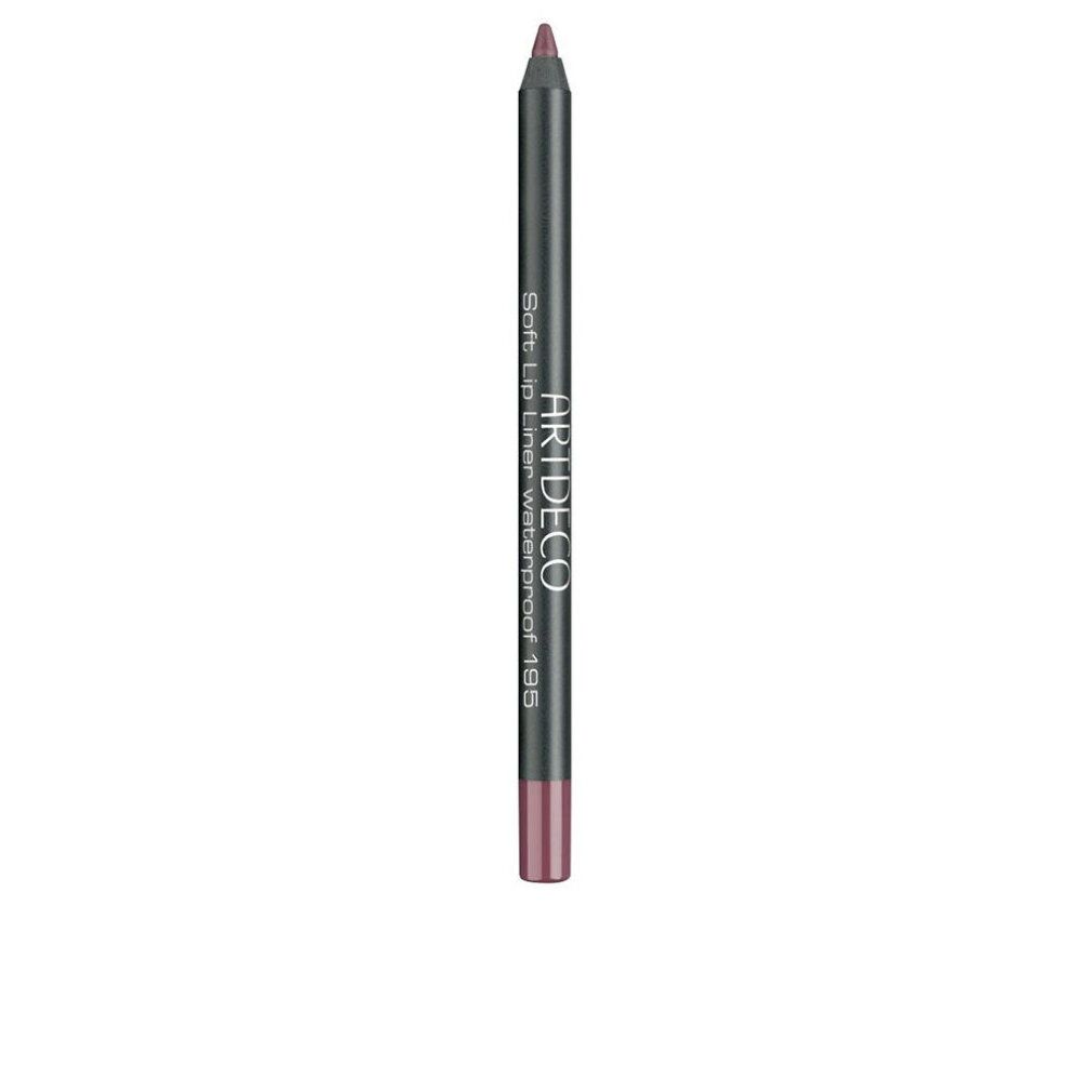 Matita labbra. Matita grigio scuro con estremità rosa. Scritta: Artdeco Soft Lip Liner Waterproof 185.