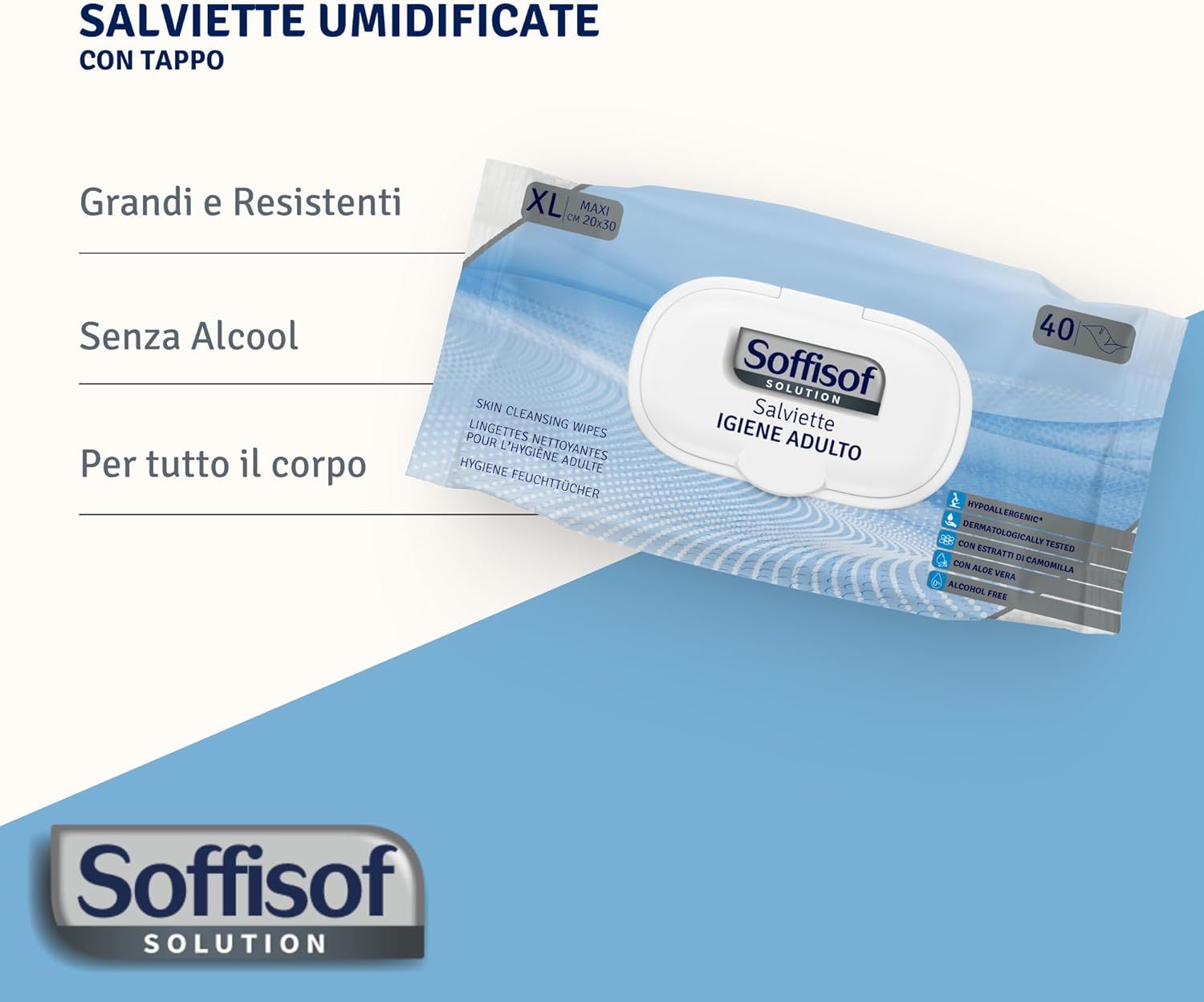 Soffisof Salviette Umidificate Anziani