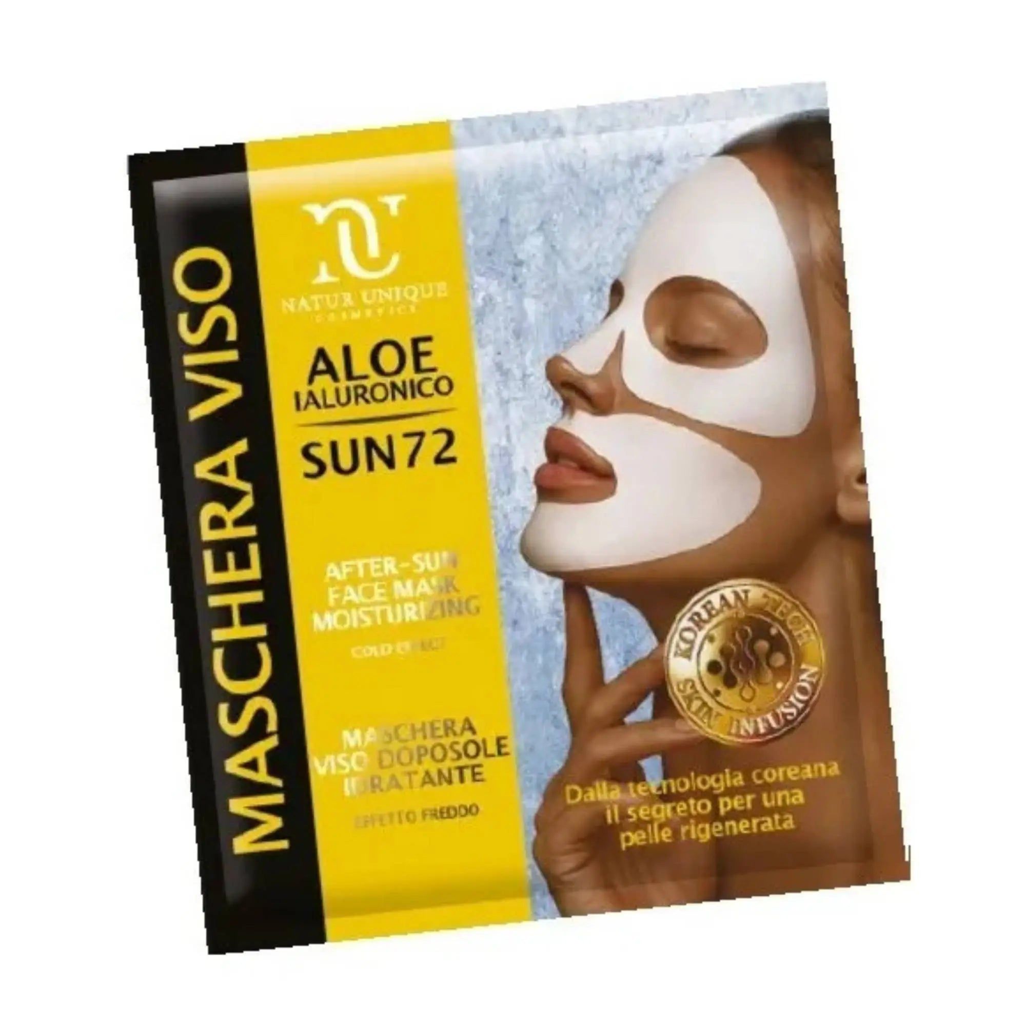 Natur Unique Maschera Viso Doposole Idratante Effetto Freddo