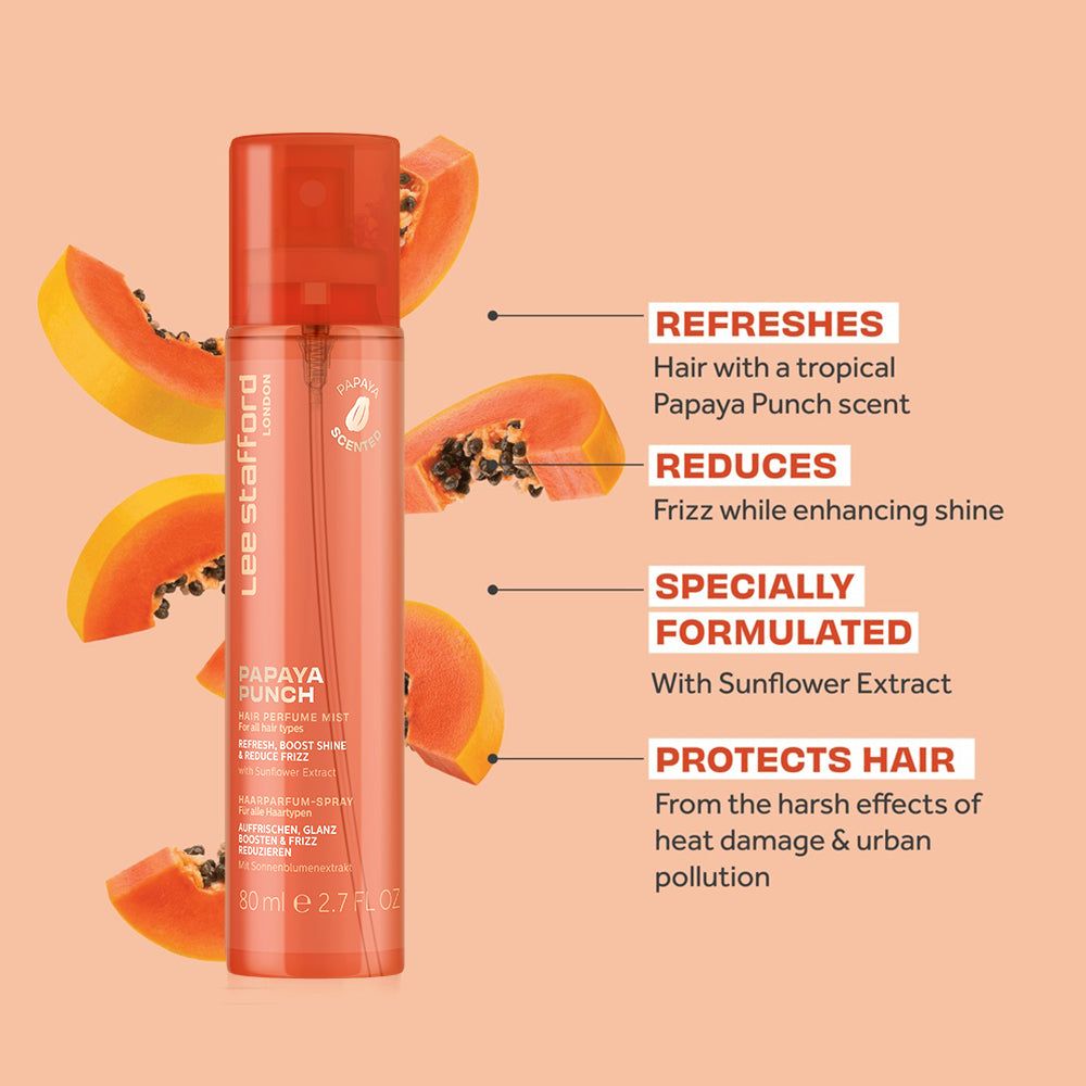 Lee Stafford Papaya Punch Hair Perfume Mist – Fruttato tropicale