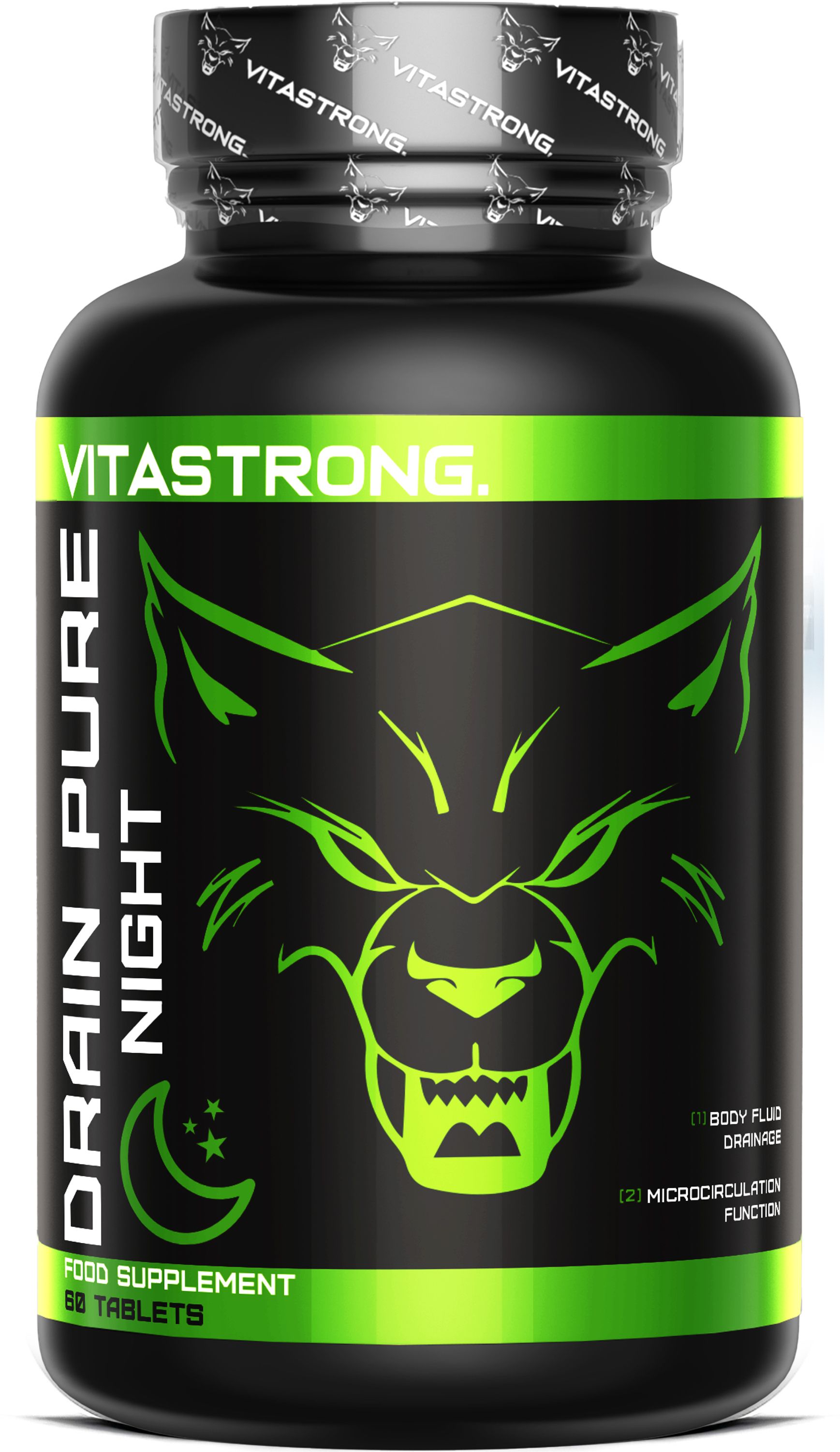 Vitastrong Drainpure Night - 60 Compresse, Integratore Drenante Notturno Contro Ritenzione Idrica