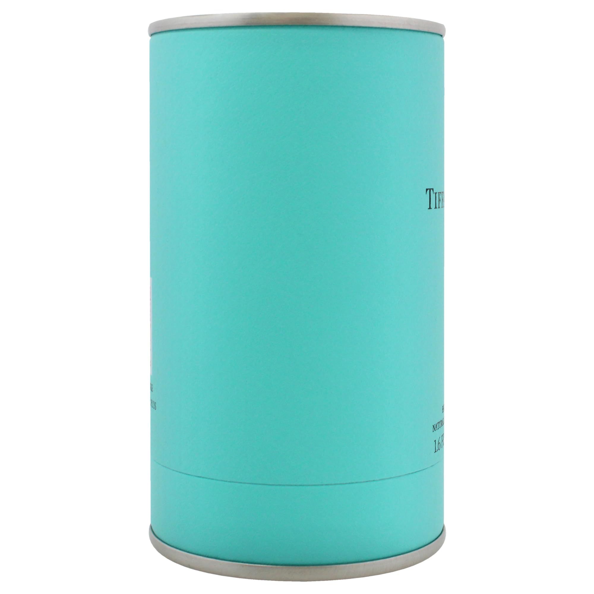 Confezione cilindrica turchese. Scritta: Tiffany & Co. Love, For Him, Eau de Toilette, 50 ml.