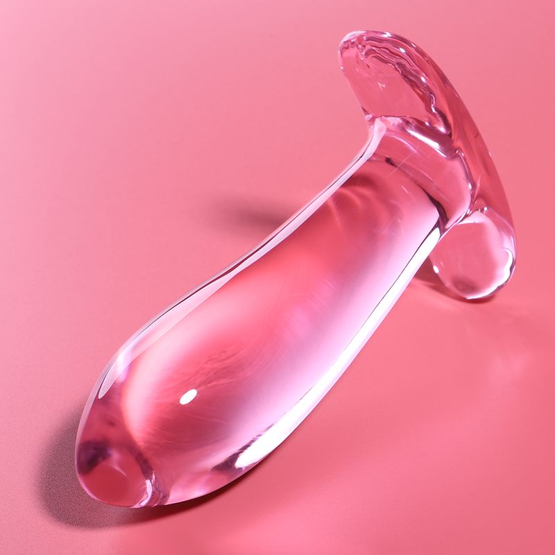Model 5 anal business borosilicate glas 12,5 x 3,5 cm rosa