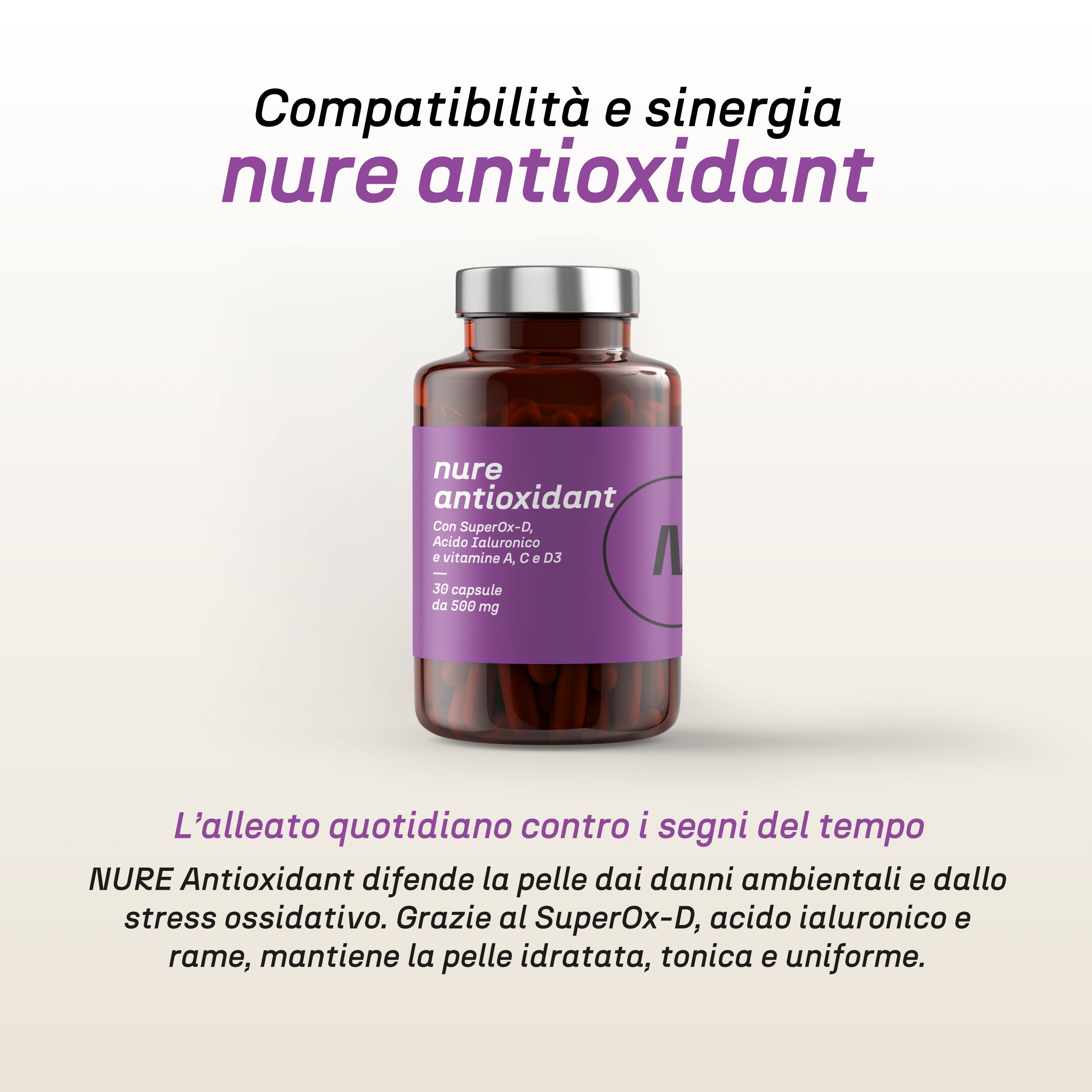 NURE Corelipid 30 cps 500 mg - Integratore per Colesterolo e Salute Cardiovascolare