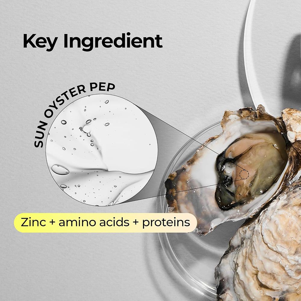 Ingrediente chiave: Ostrica con un primo piano sull'estratto peptidico di ostrica.