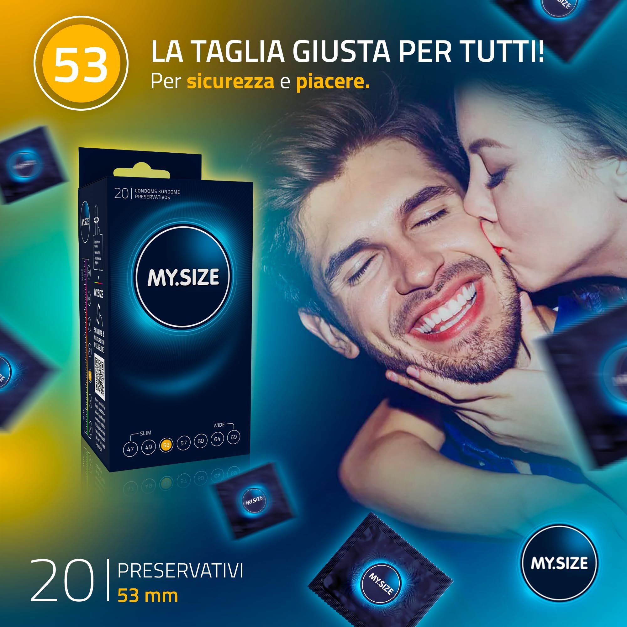 MY.SIZE Classic Preservativi Taglia 3 53mm