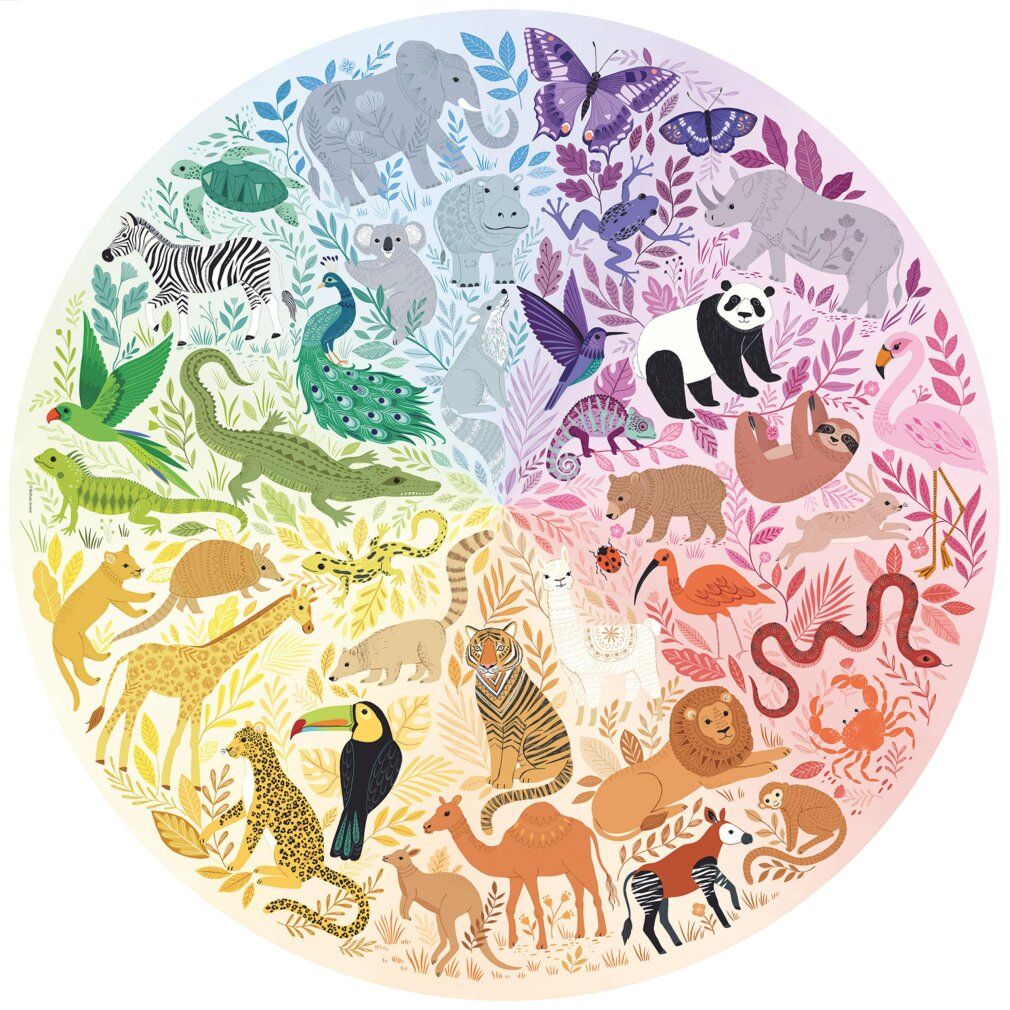 Puzzle a cerchio di colori - Animali, ück.