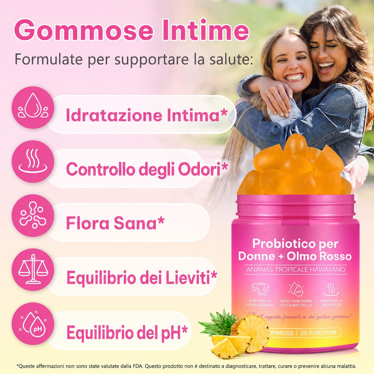 Zoxpm Caramelle Gommose Probiotiche per la Flora Intima Femminile
