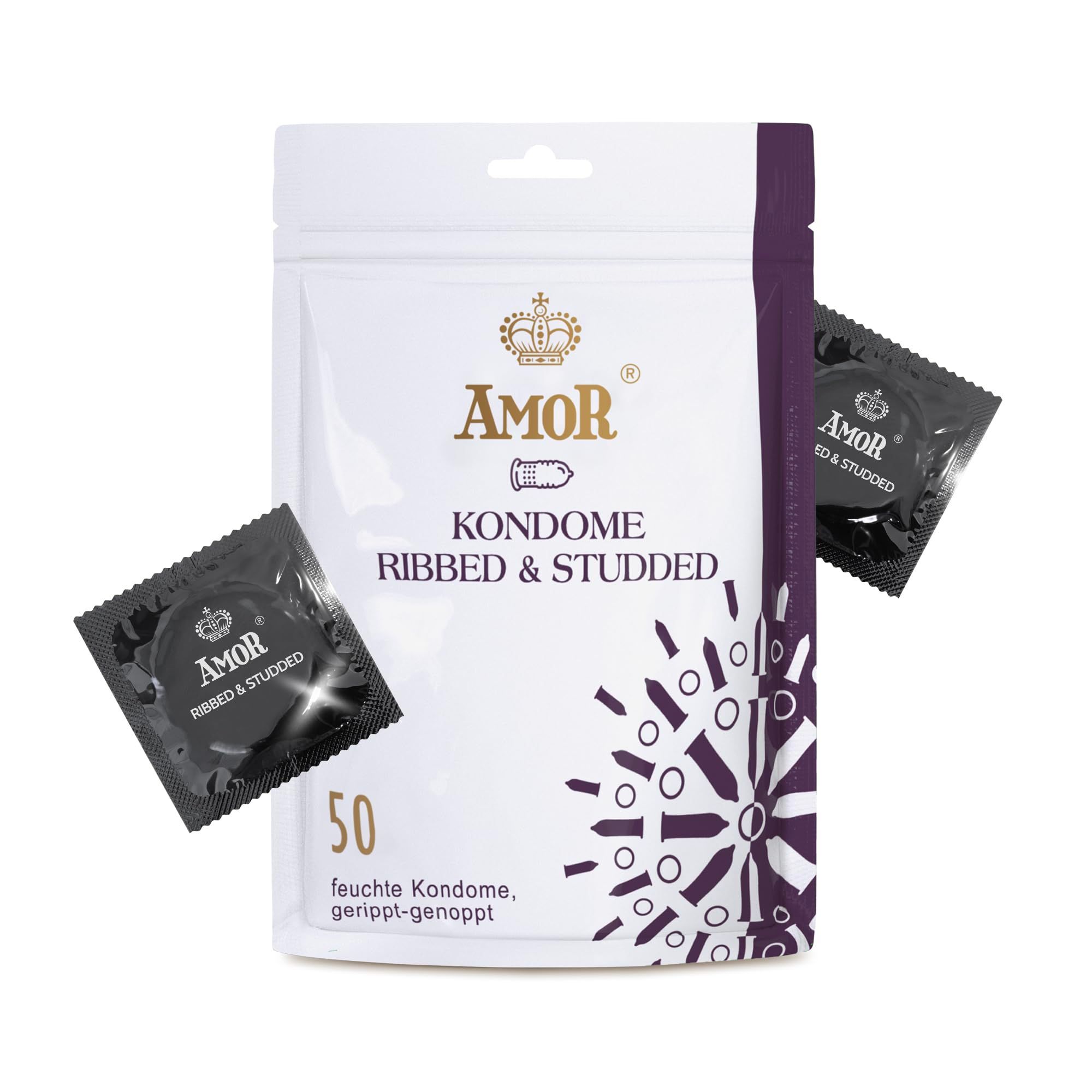 AMOR Rigato-Puntinato Preservativi 53mm