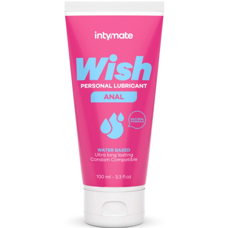 Lubrificante Intymate Wish Anal, 100ml. A base d'acqua, compatibile con preservativi.