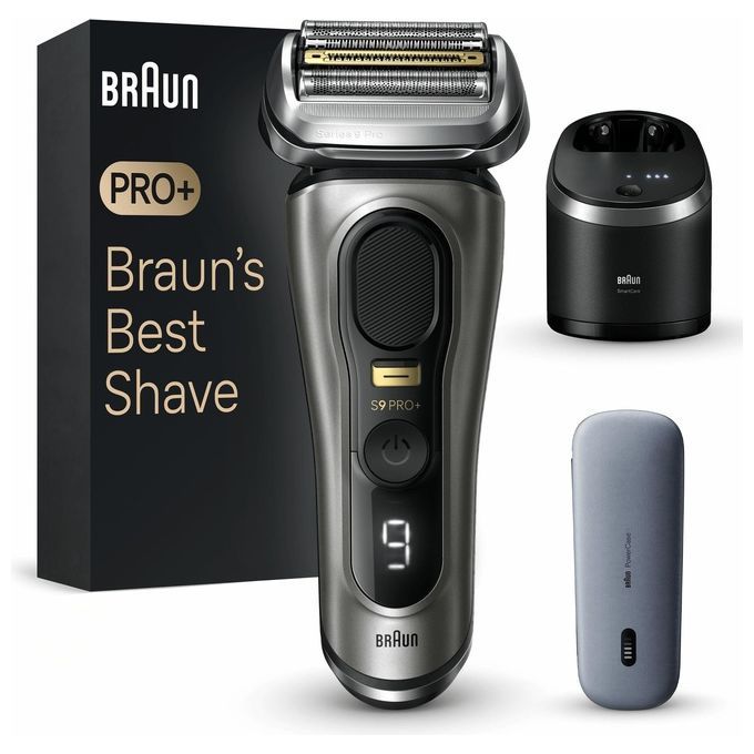 Braun Series 9 Pro+ 9575cc Wet  Dry Rasoio Trimmer Metallico