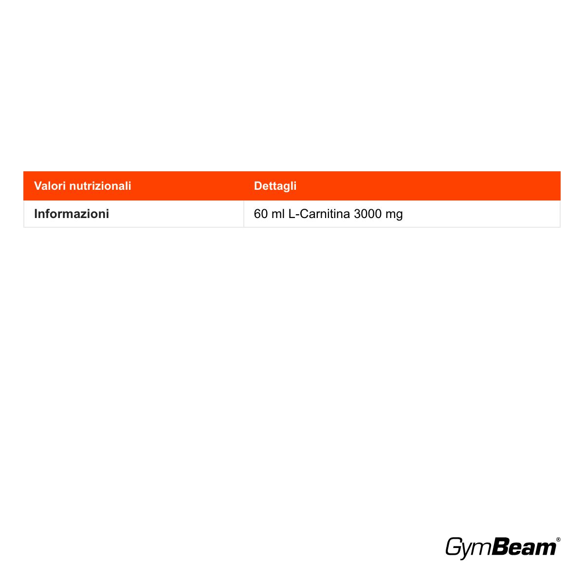 GymBeam L-Carnitina 3000 Shot bruciagrassi vegano, Pompelmo - 20 X 60 Ml