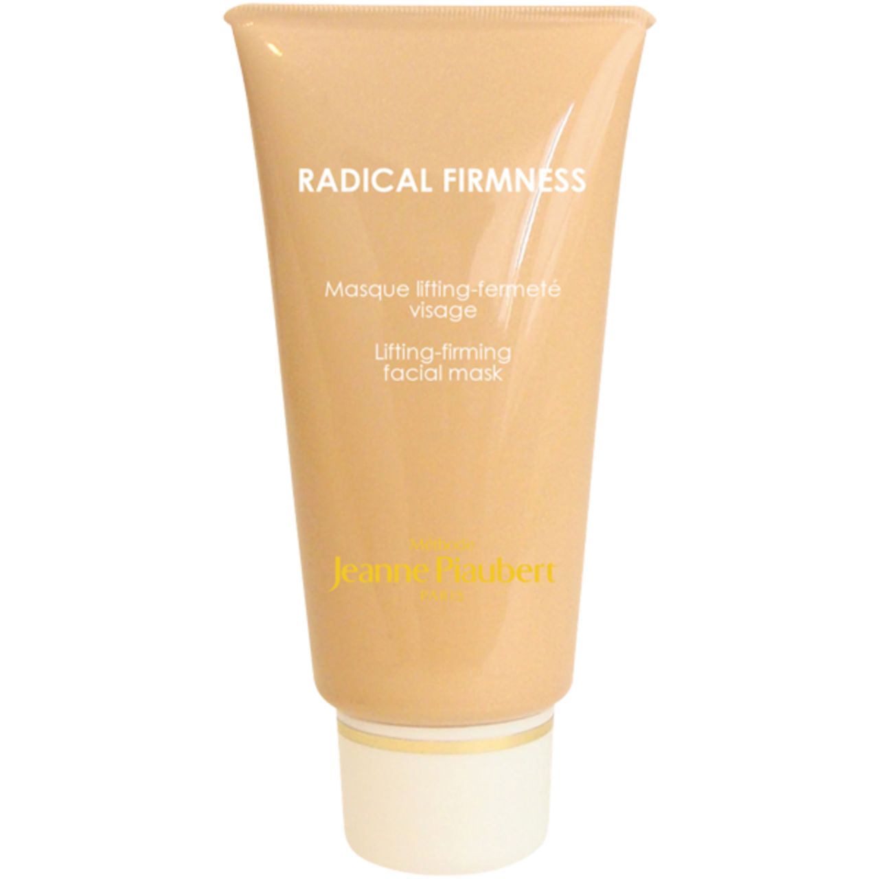 Tubo beige con tappo dorato. Scritta: Radical Firmness, Lifting Facial Mask.