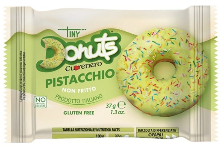 Donuts Pistacchio Monodose Senza Glutine - Cuorenero