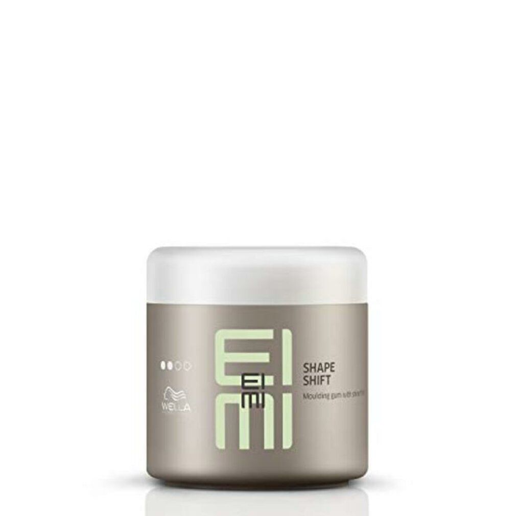 Contenitore con coperchio bianco. Scritta: EIMI SHAPE SHIFT. Marchio Wella Professionals.