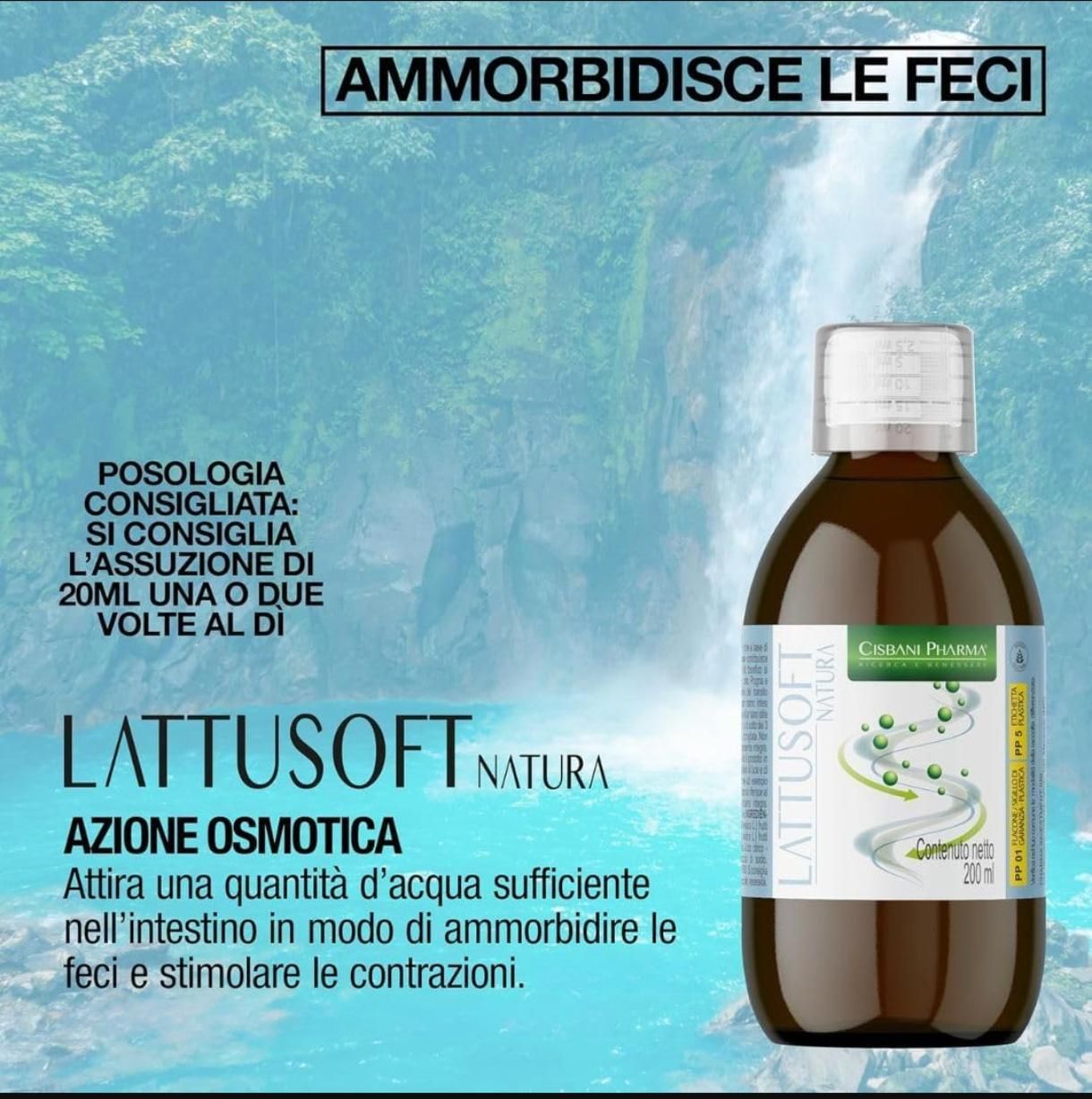 Cisbani Pharma Lattusoft - per la naturale regolarità intestinale.