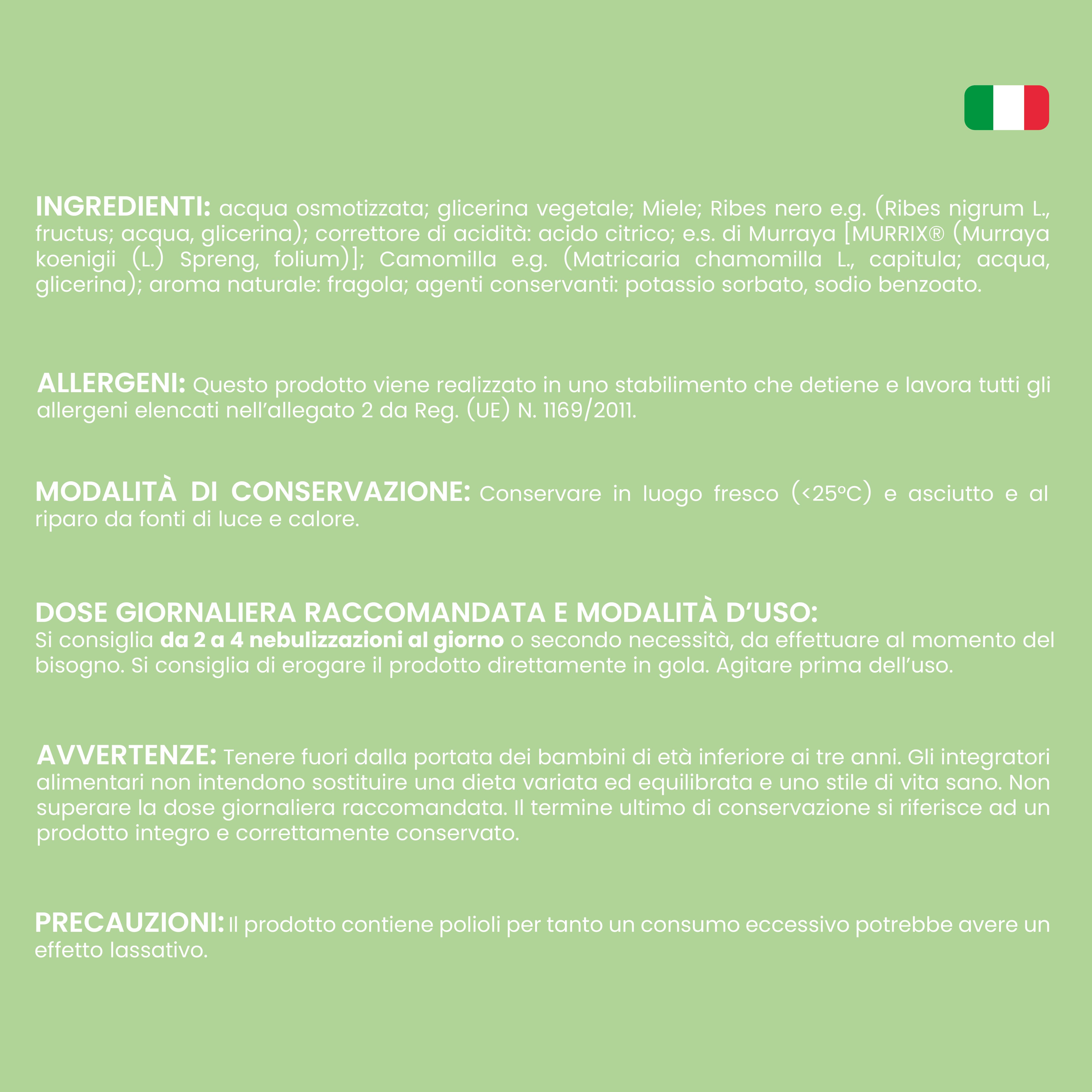 NTP Biotech - Murrixina Spray Adulti – Spray orale per il benessere delle vie orofaringee